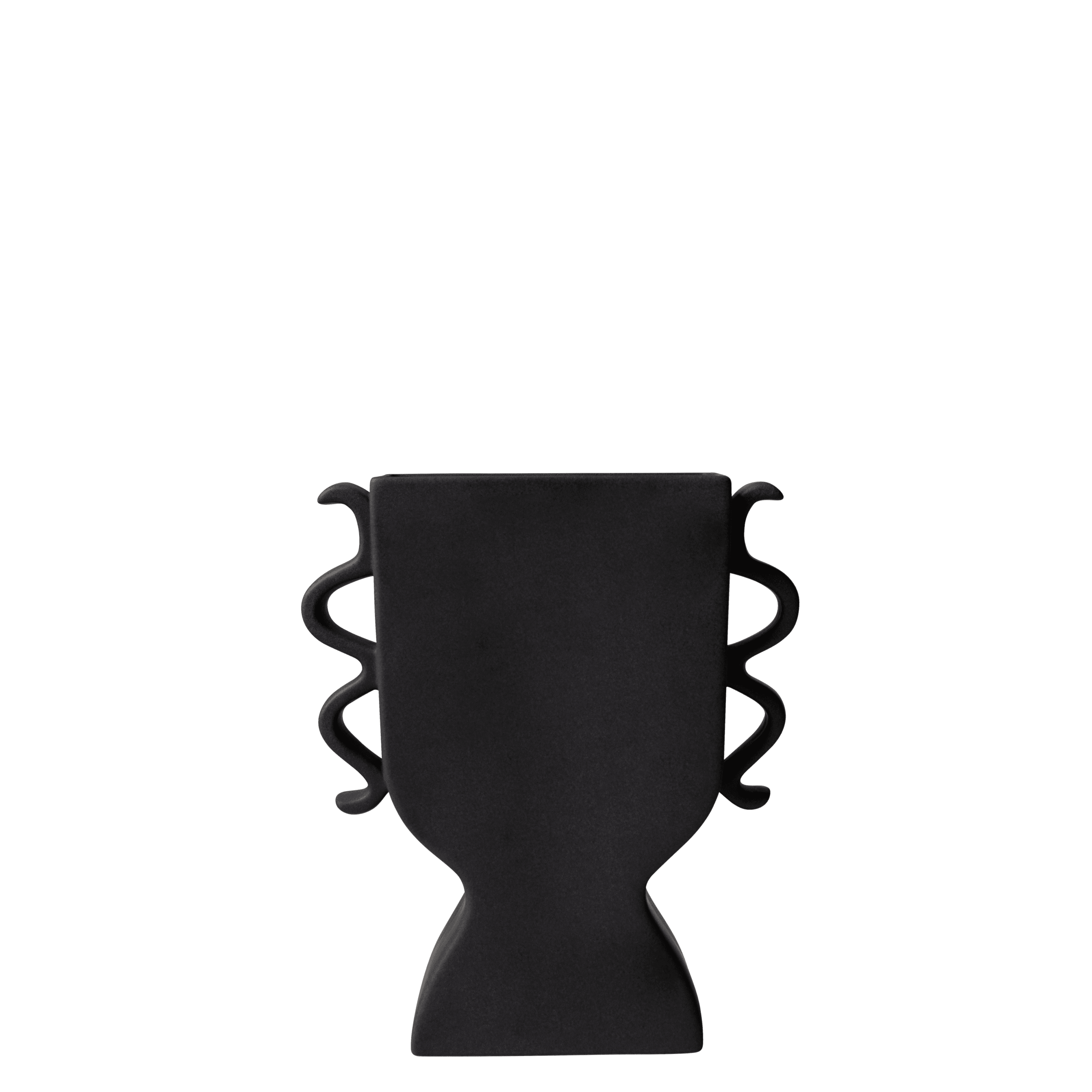 Flat Maljakko Black 25 cm