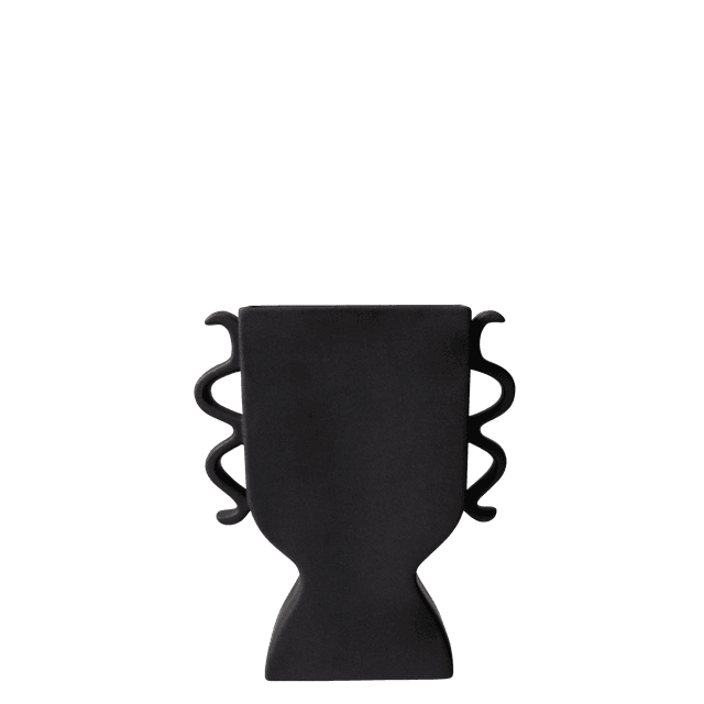 Flat Maljakko Black 25 cm