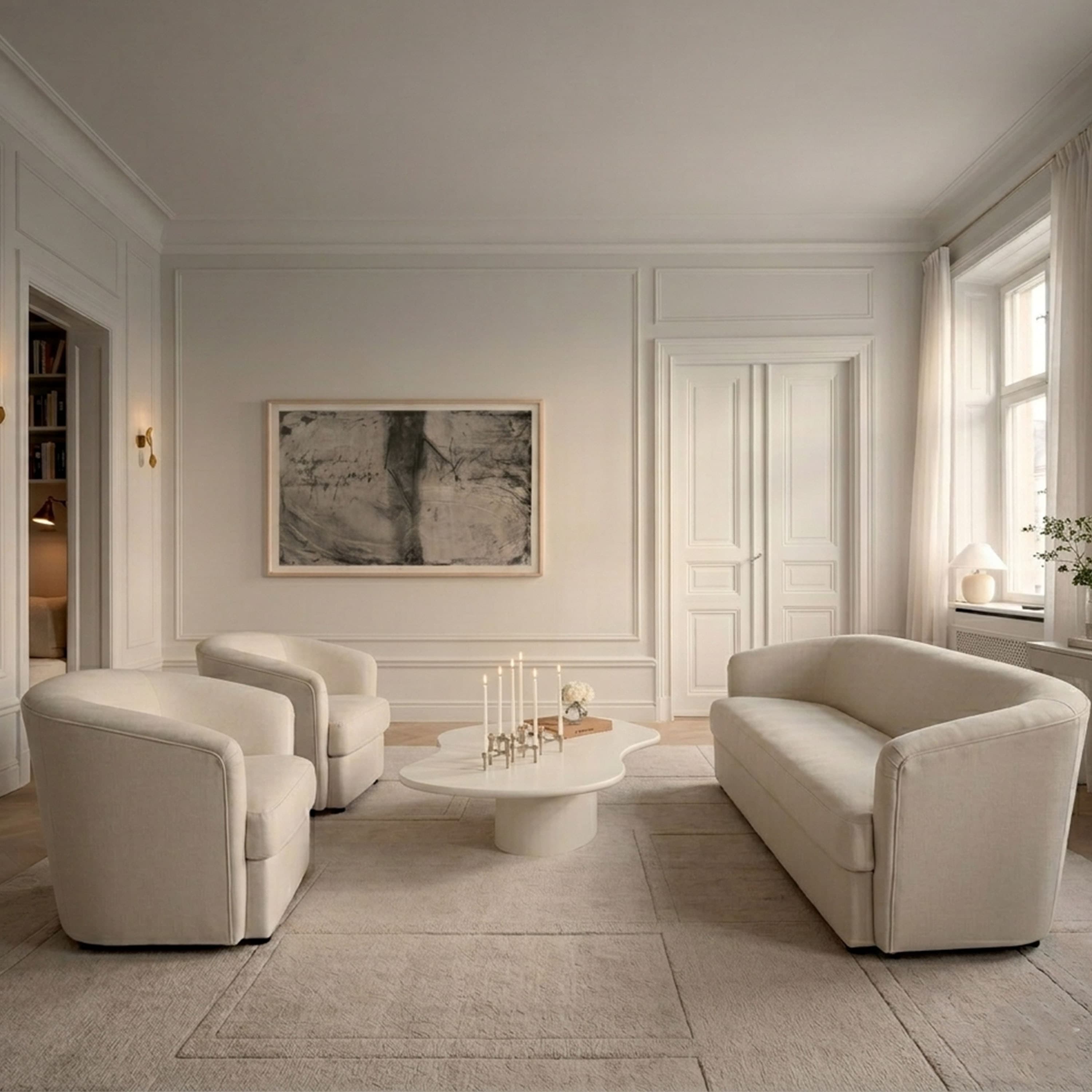 Lilo 2-istuttava Sohva Light Beige 192cm