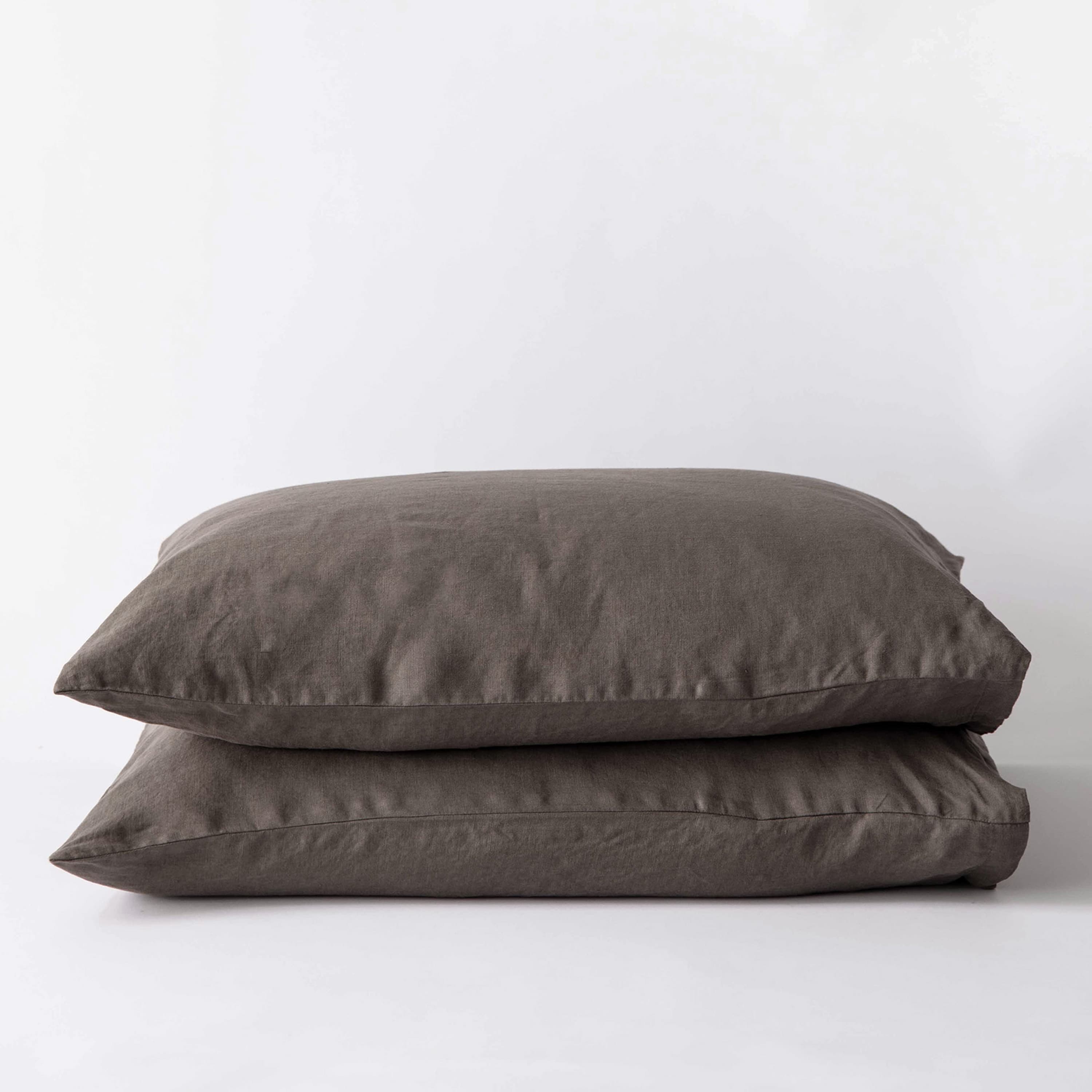 Tyynyliina pellava taupe 50x60 2-pack