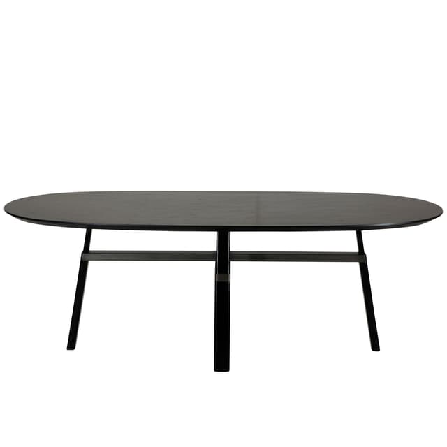 Cross Ruokapöytä Mustaksi petsattu saarni/Antiikkipronssi 220cm