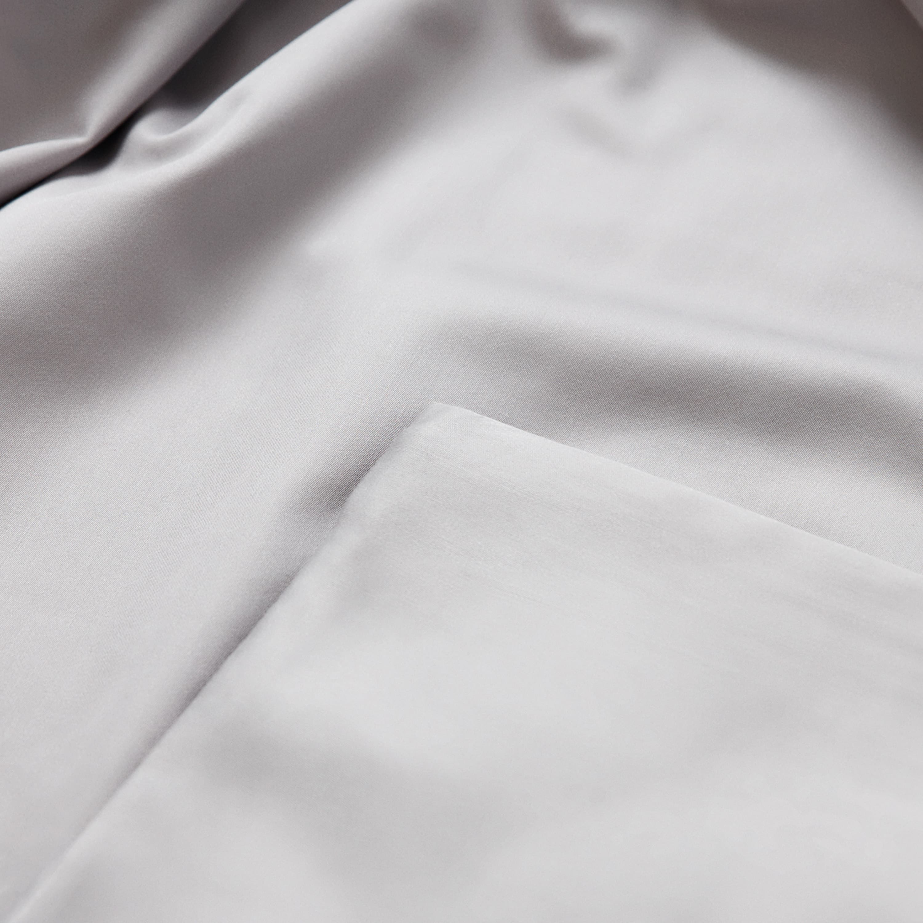 Sateen pussilakana Taupe Beige Yksittäinen