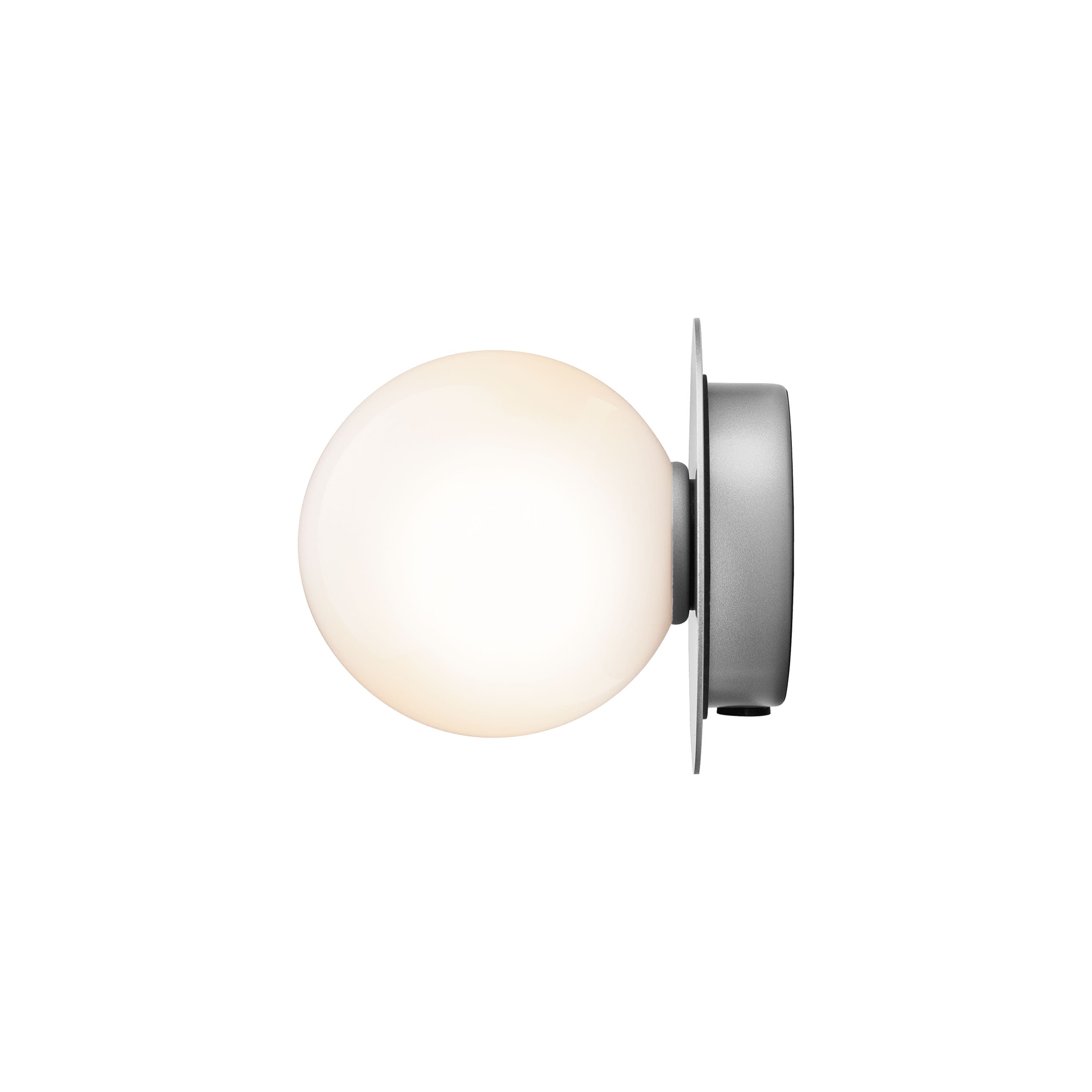 Liila 1 seinä-/kattovalaisin Light Silver/Opal Small