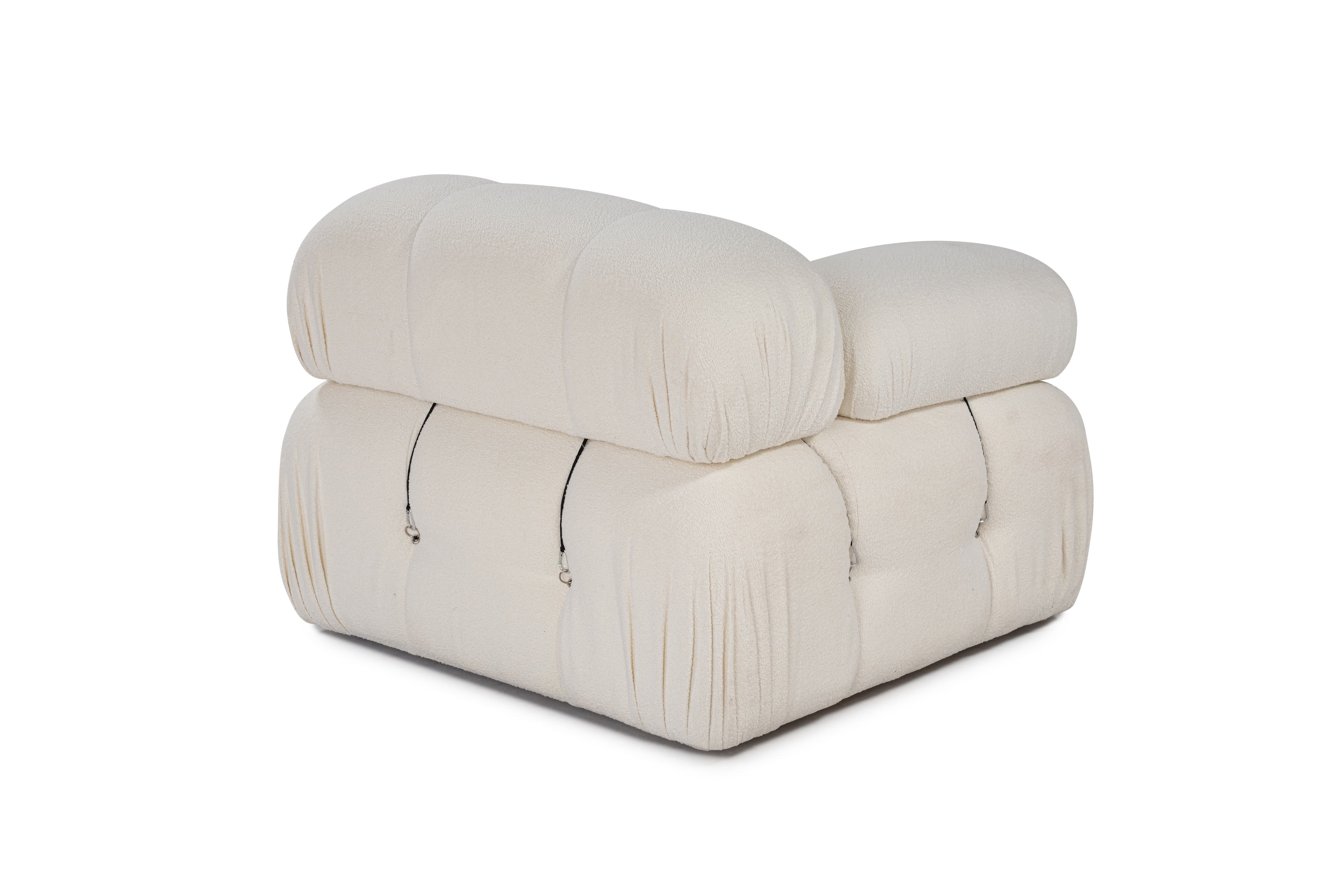 Blanca Vasen Moduuli White Bouclé