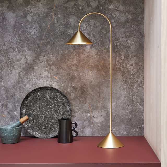 Grasp Kannettava Pöytävalaisin Solid Brass 72cm