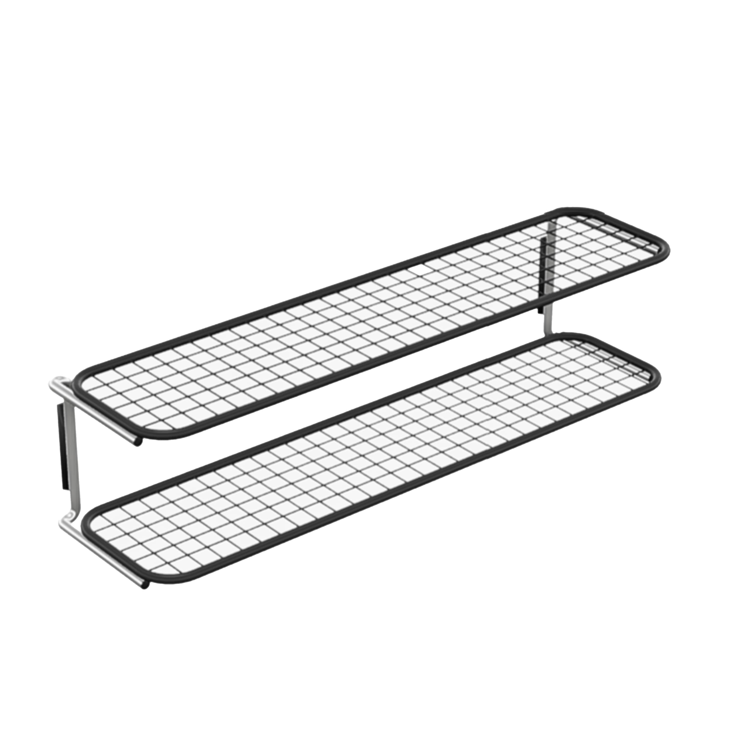 Classic Kenkähylly Tupla Musta/Kromi 100cm