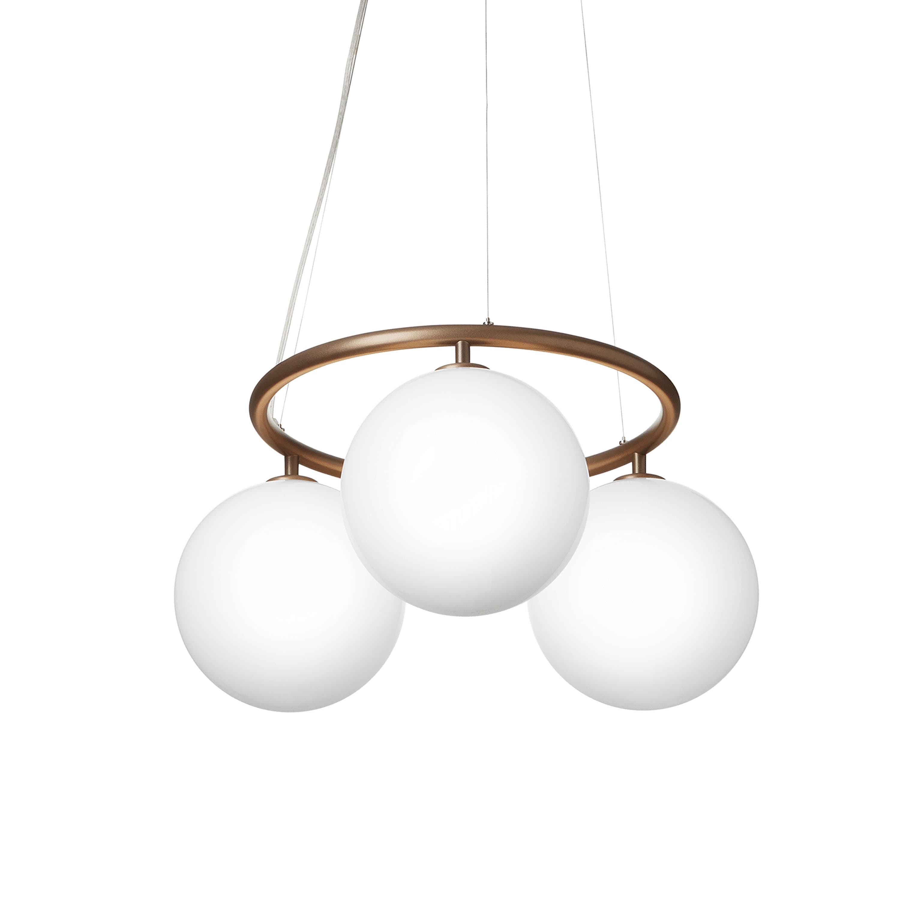 Miira 3 Circular kattovalaisin Dark Bronze/Opal