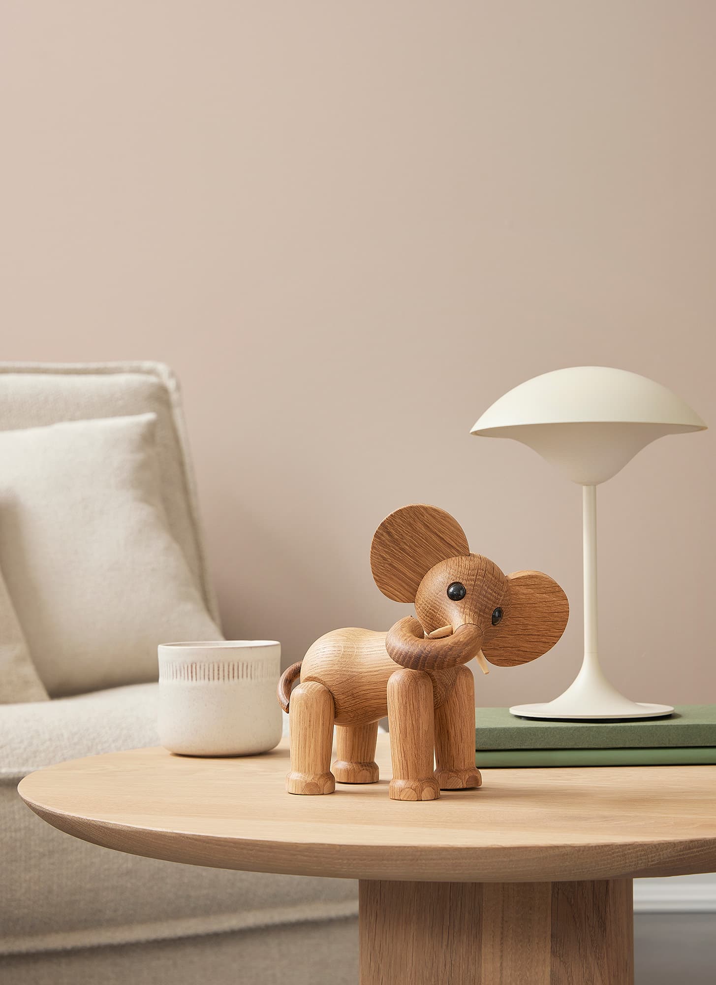 Ollie Elephant Koristelu Tammi/Vaahtera 15cm