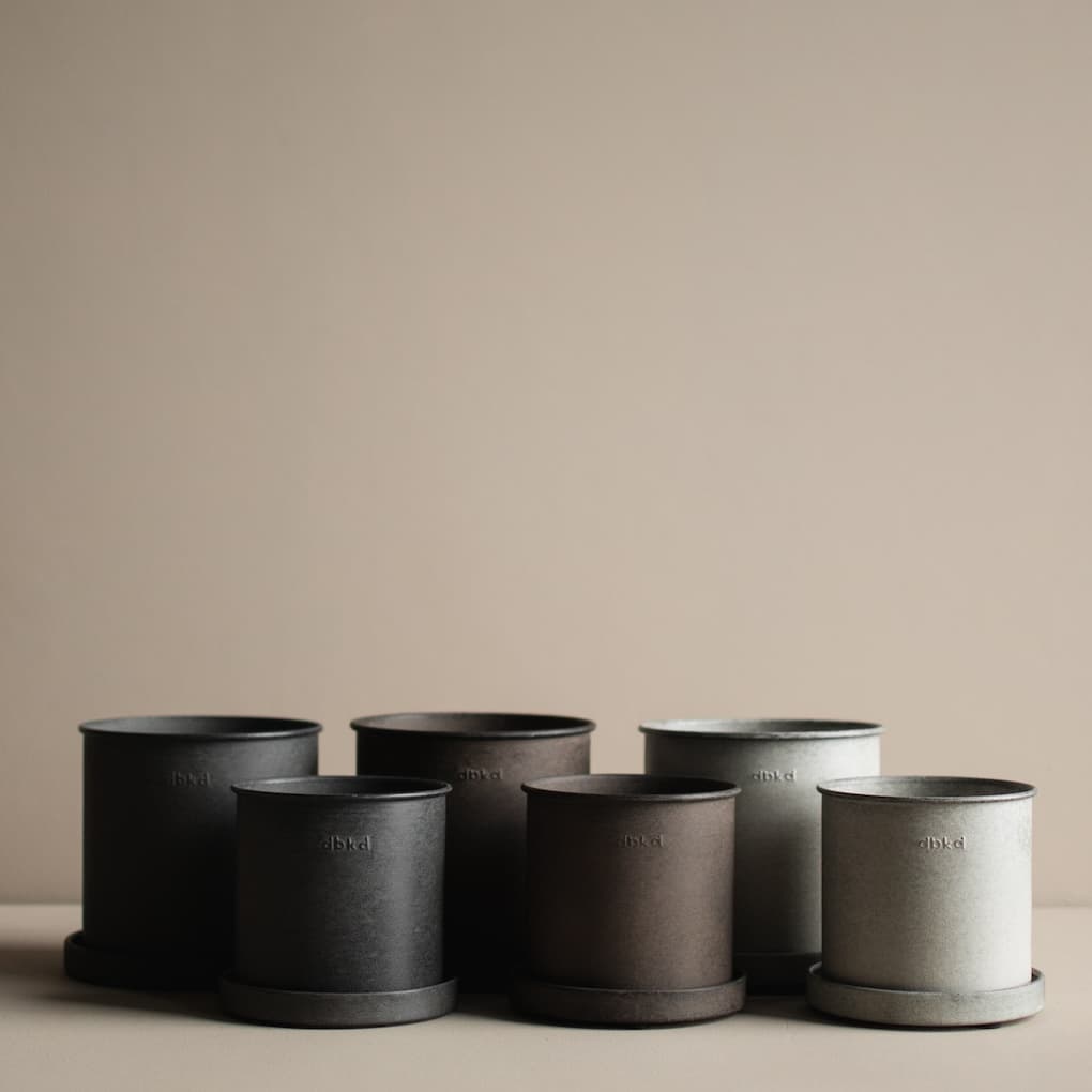 Plant Pot Brown Small 2-pakkaus