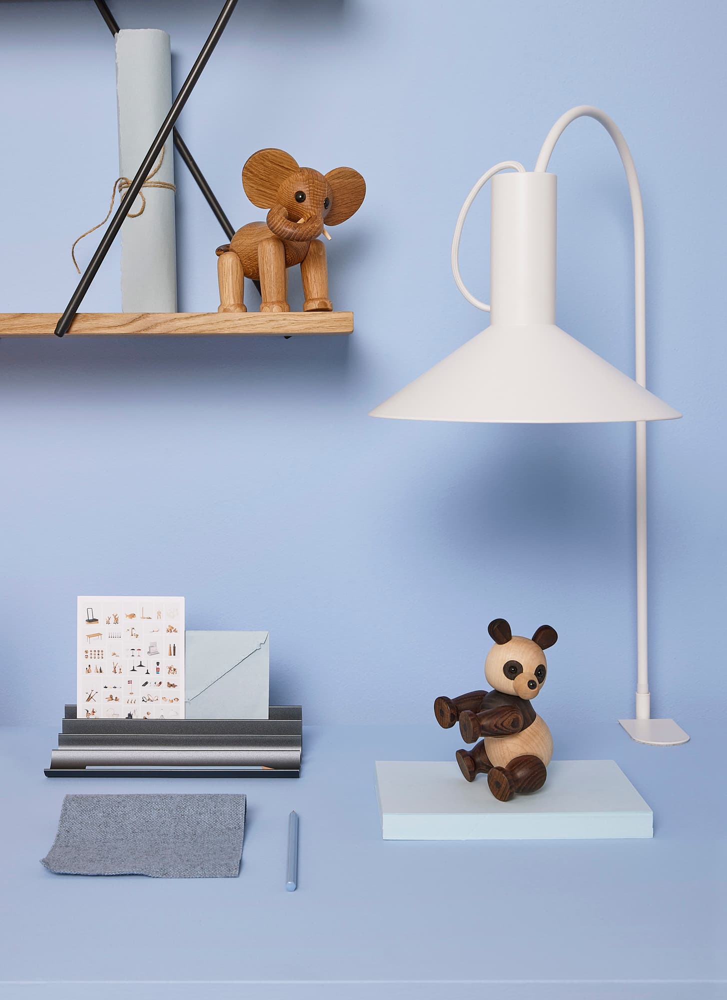 Ollie Elephant Koristelu Tammi/Vaahtera 15cm