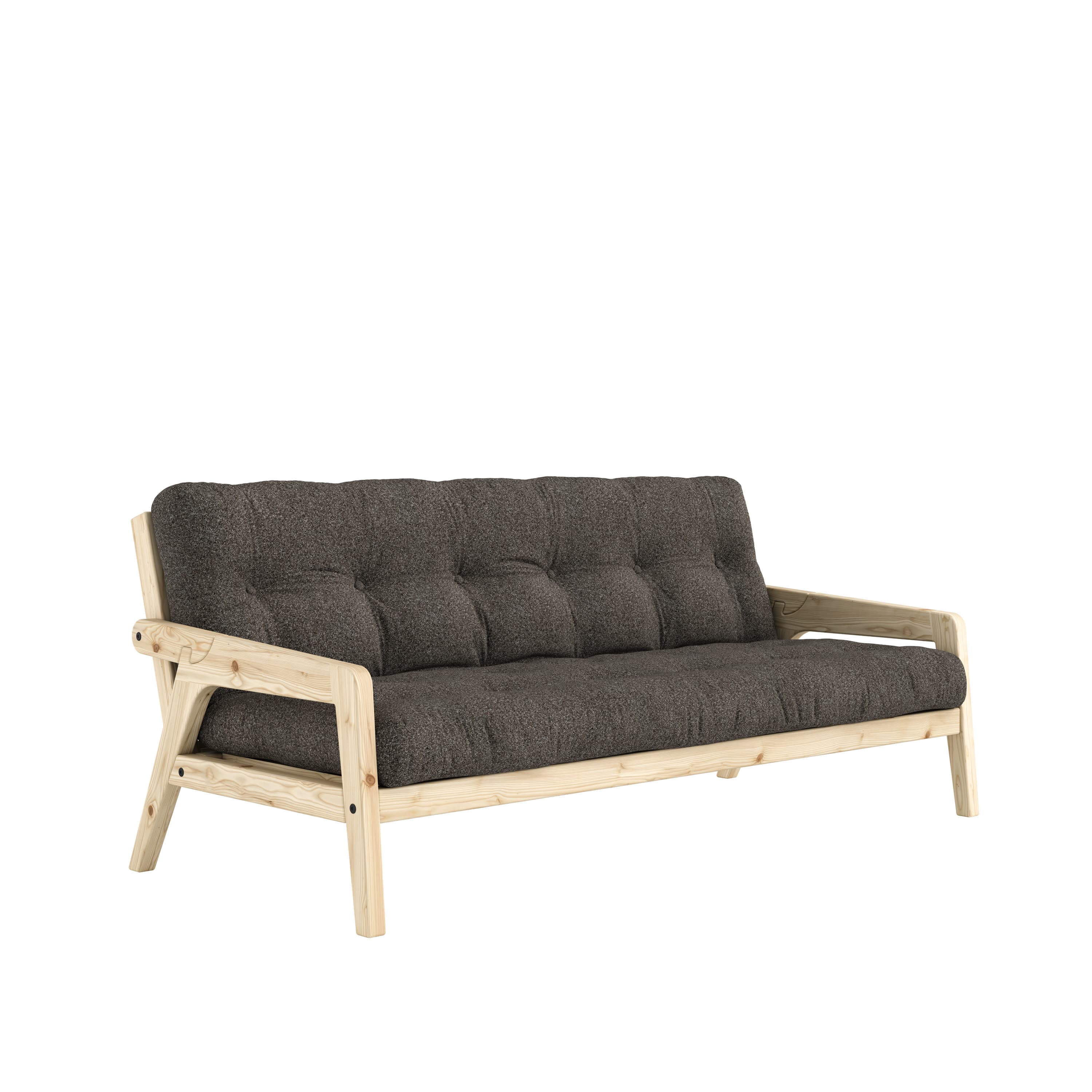 Grab Vuodesohva Clear Lacquered/Mellow Brown 204cm