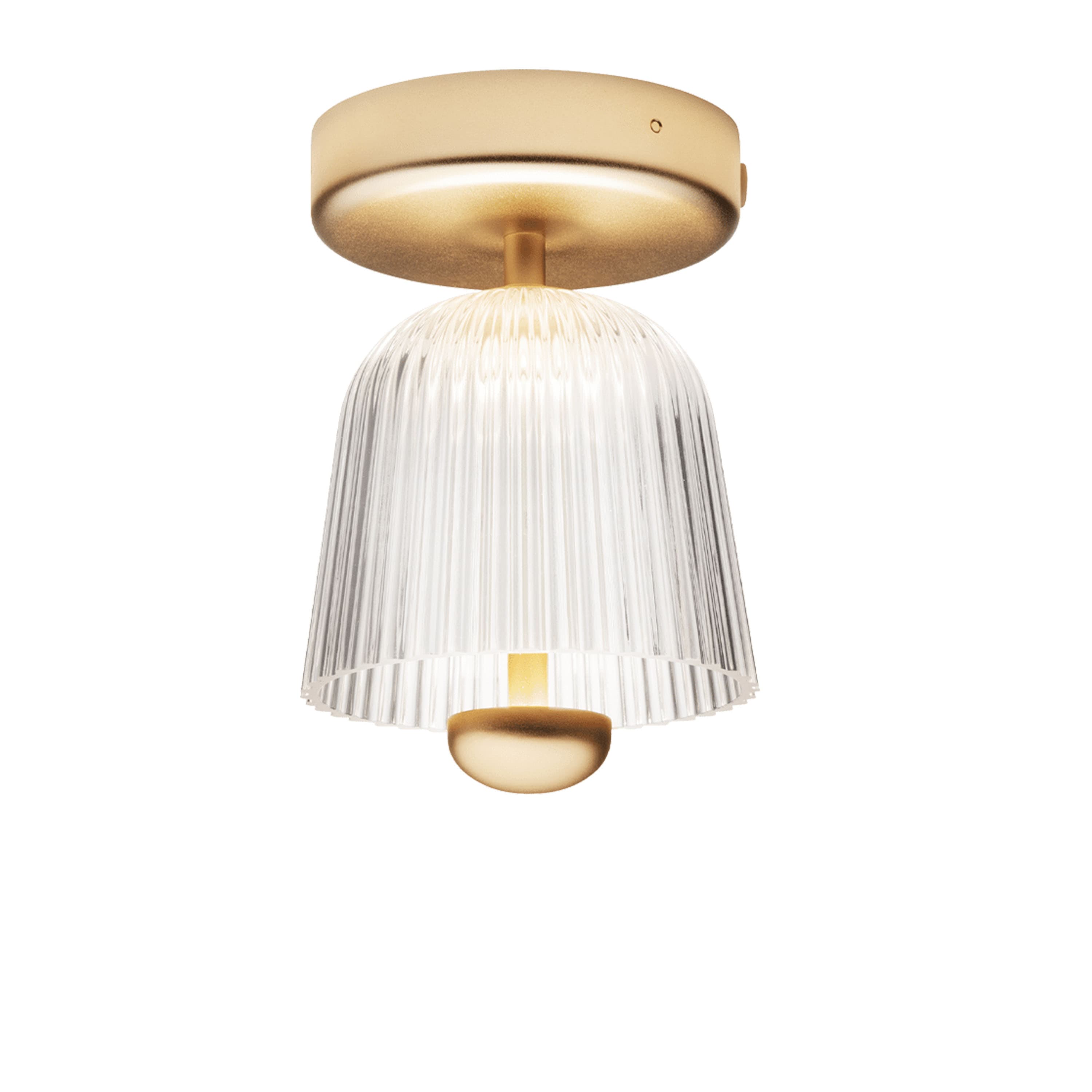 Asteea Kattovalaisin Satin Brass/Ripple Clear