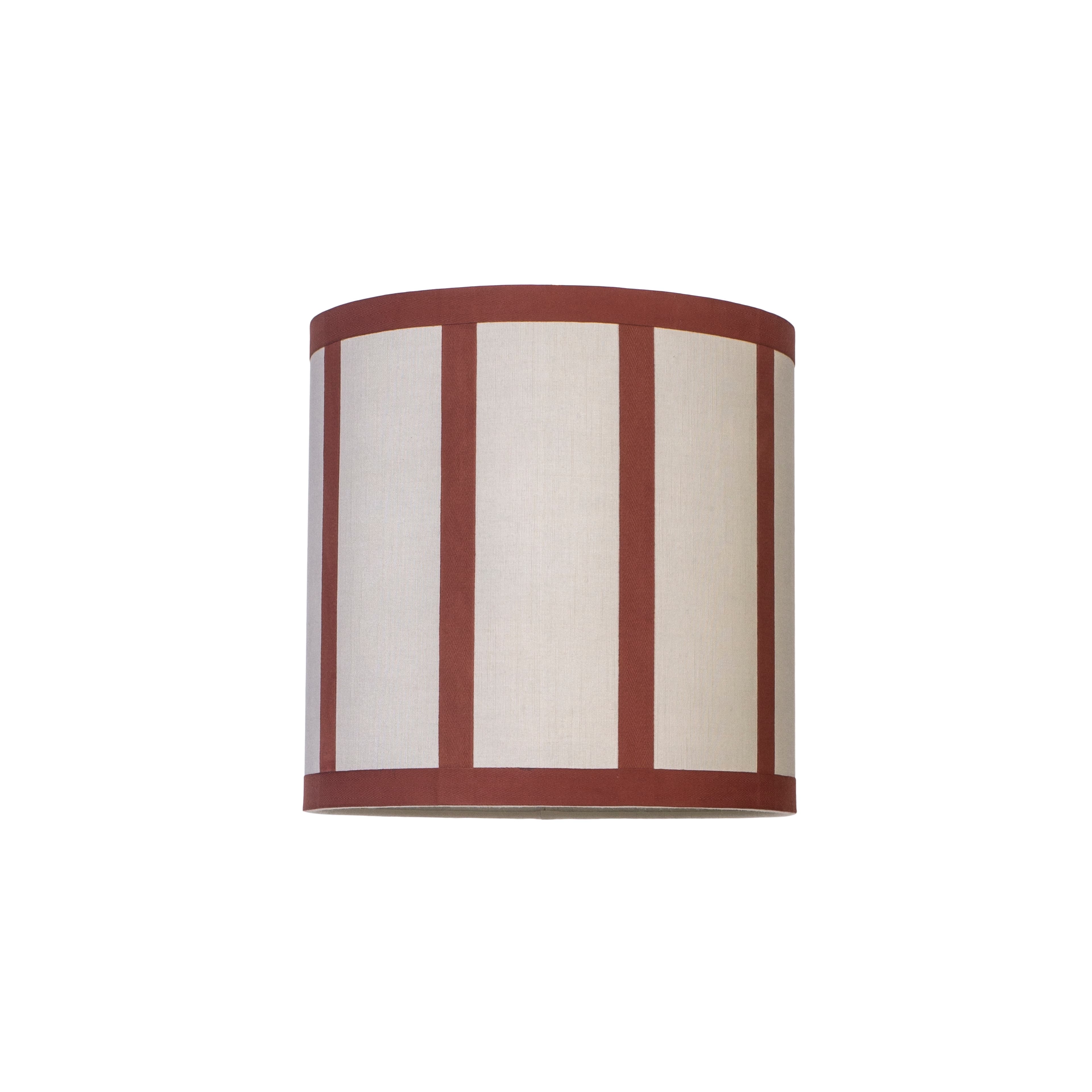 Rawsilk lampunvarjostin sand/terracotta 30 cm