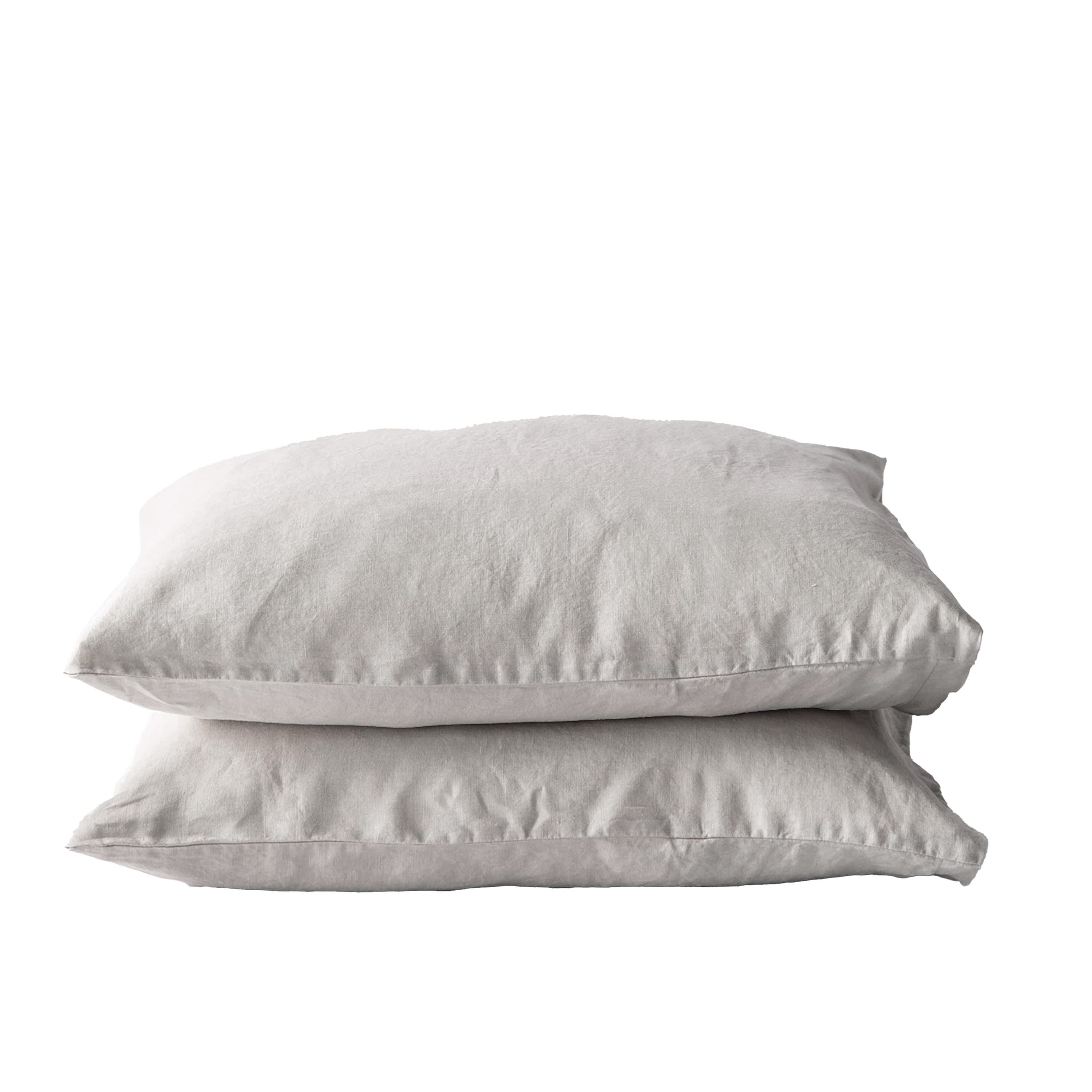 Tyynyliina pellava warm grey 50x60 2-pack