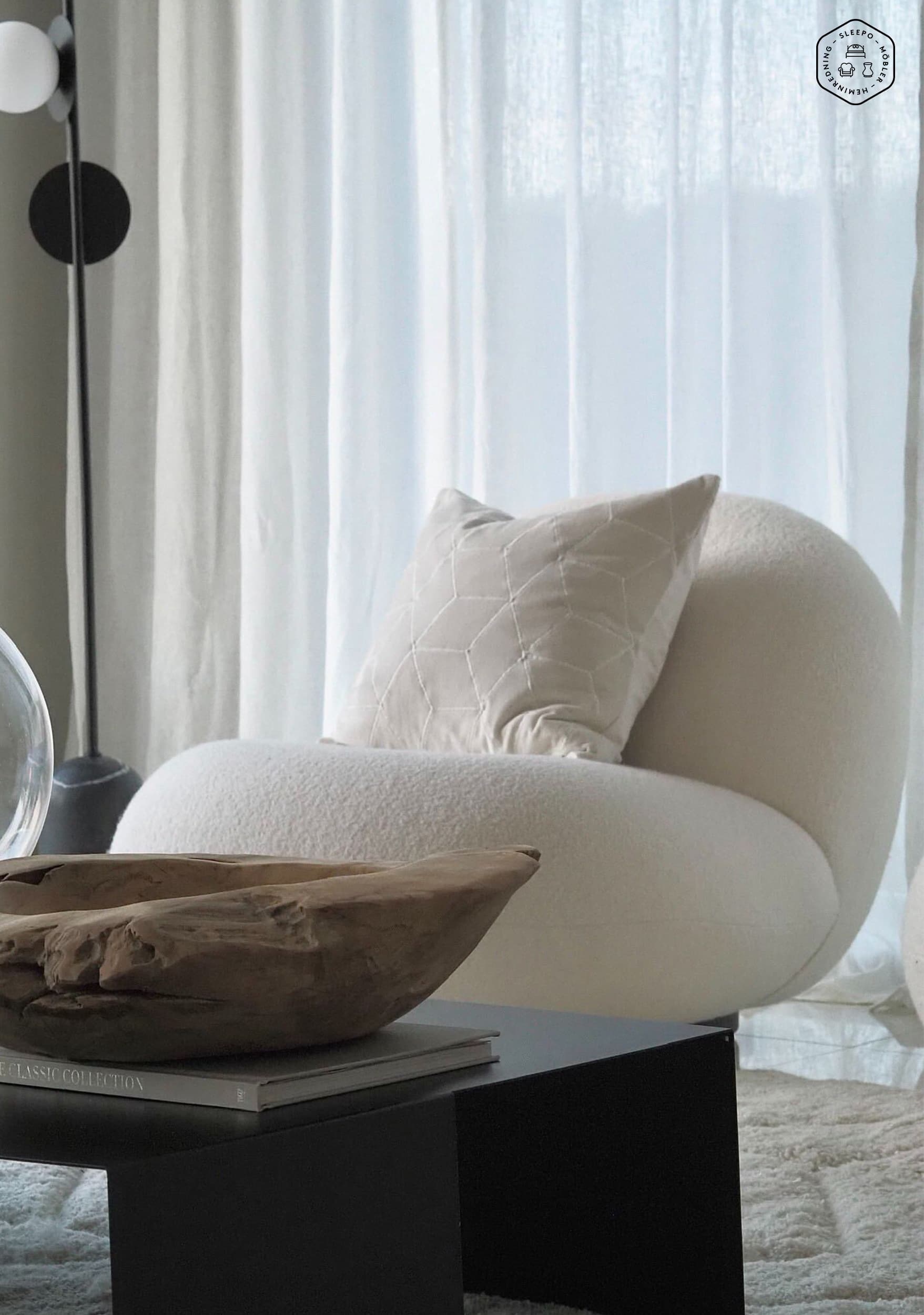 Vir Tyynynpäällinen Sametti Ivory 50x50