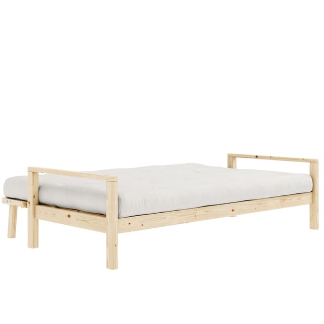 Knob Vuodesohva Luonnonväri verhoilulla 190cm