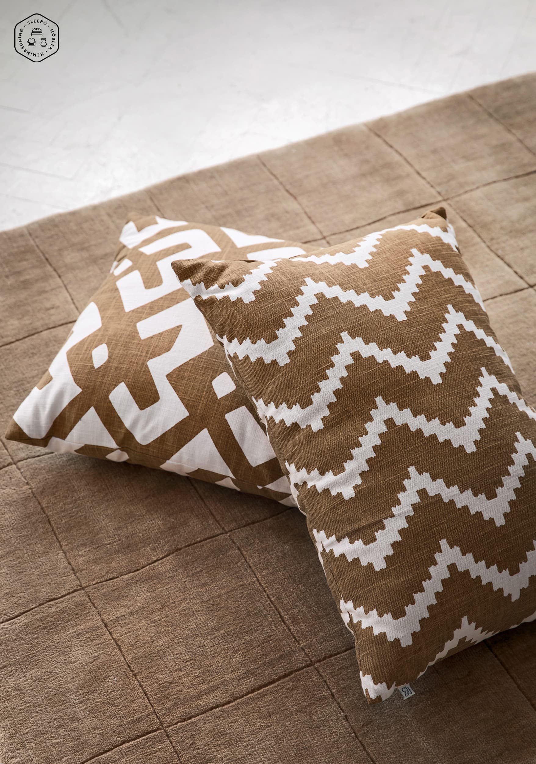 Ikat Sema Outdoor Koristetyyny Riviera Blue 40x60