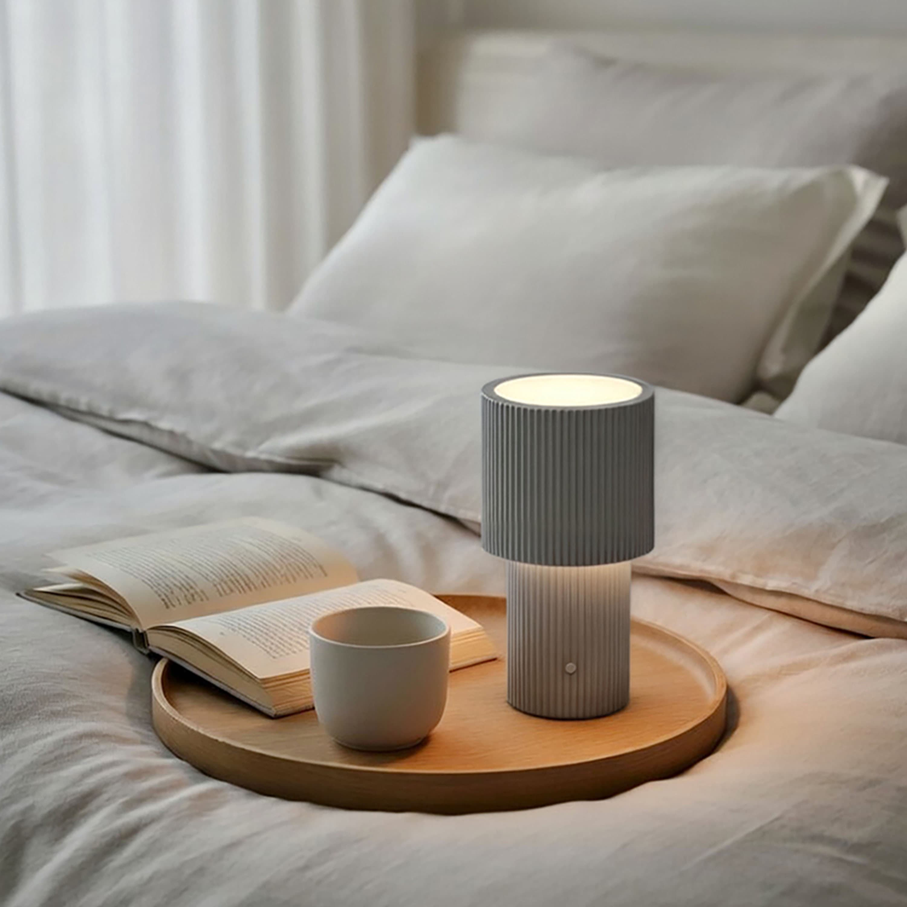 Iluma Kannettava Pöytävalaisin Hopea 22cm