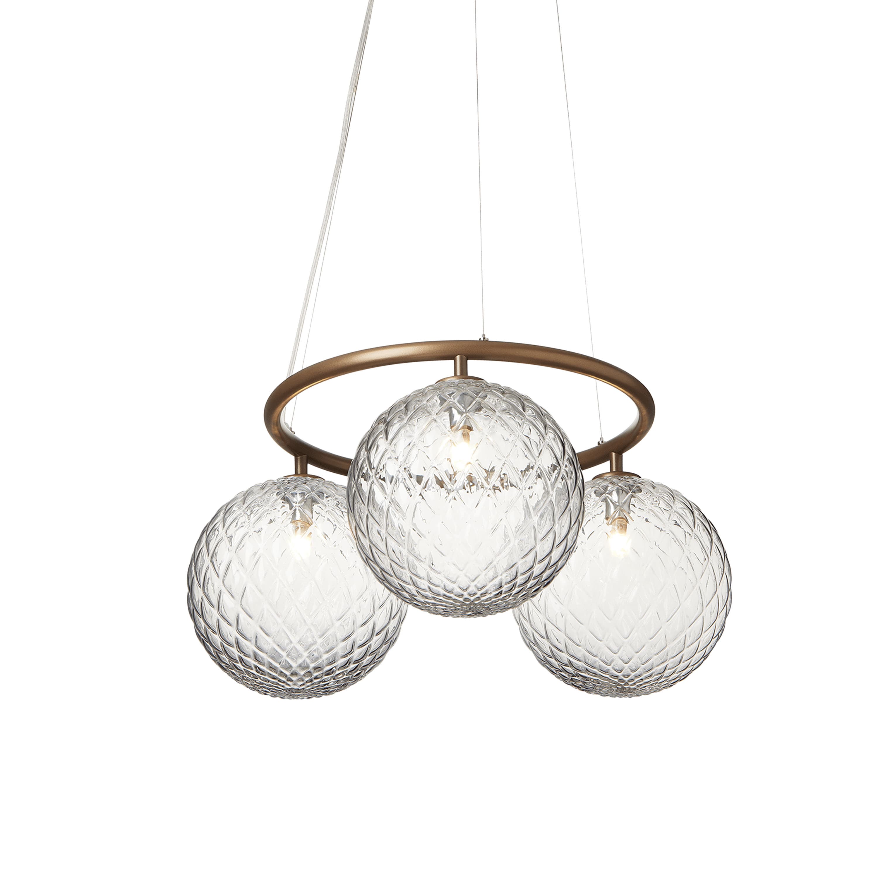 Miira 3 Circular kattovalaisin Dark Bronze/Optic Clear