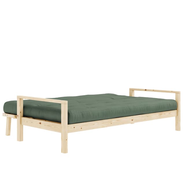Knob Vuodesohva Luonnonväri/Oliivinvihreä 190cm