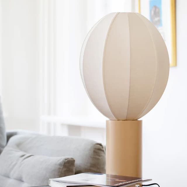 Oval S Lampunvarjostin Sand