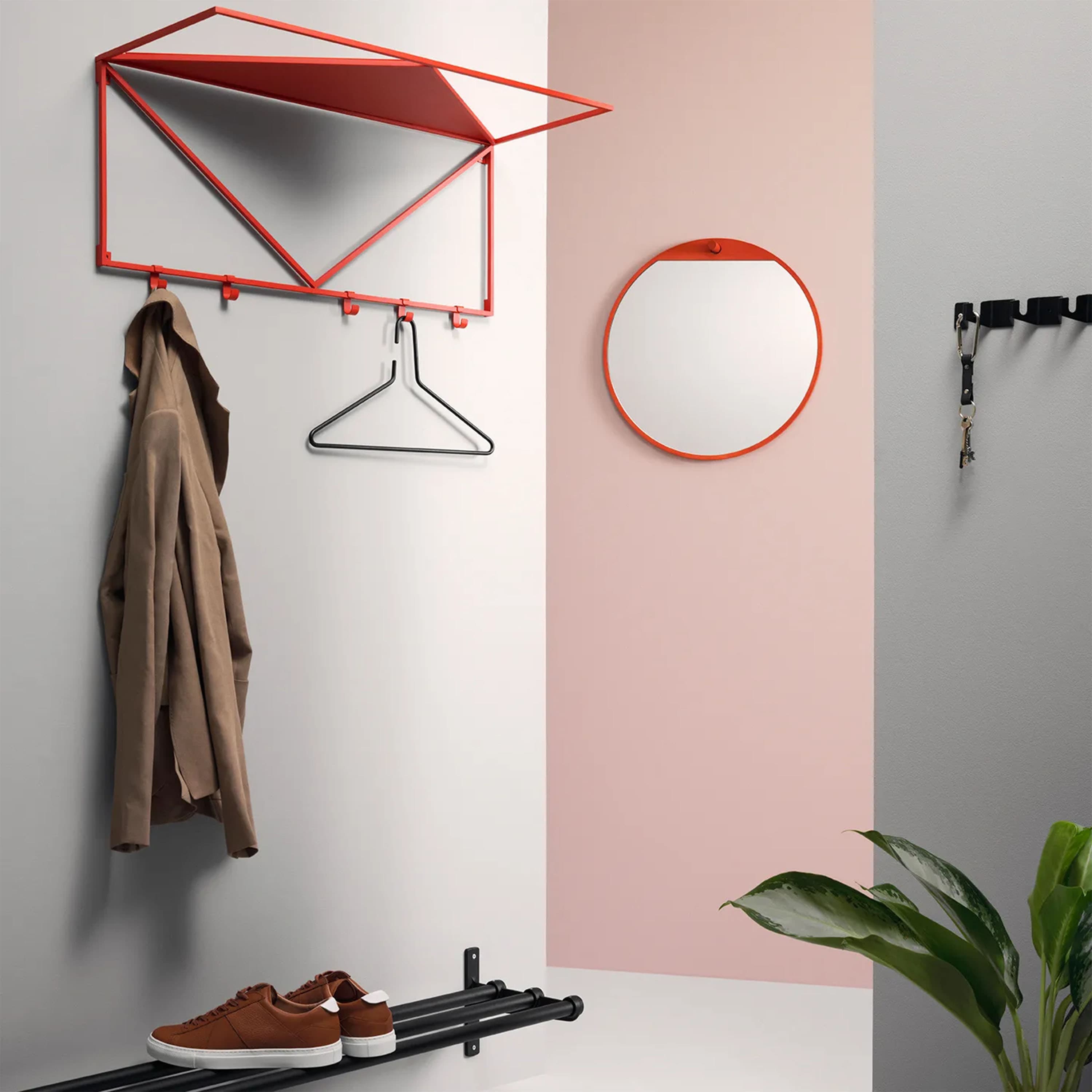 Triangel Vaateripustin Musta 3-pack