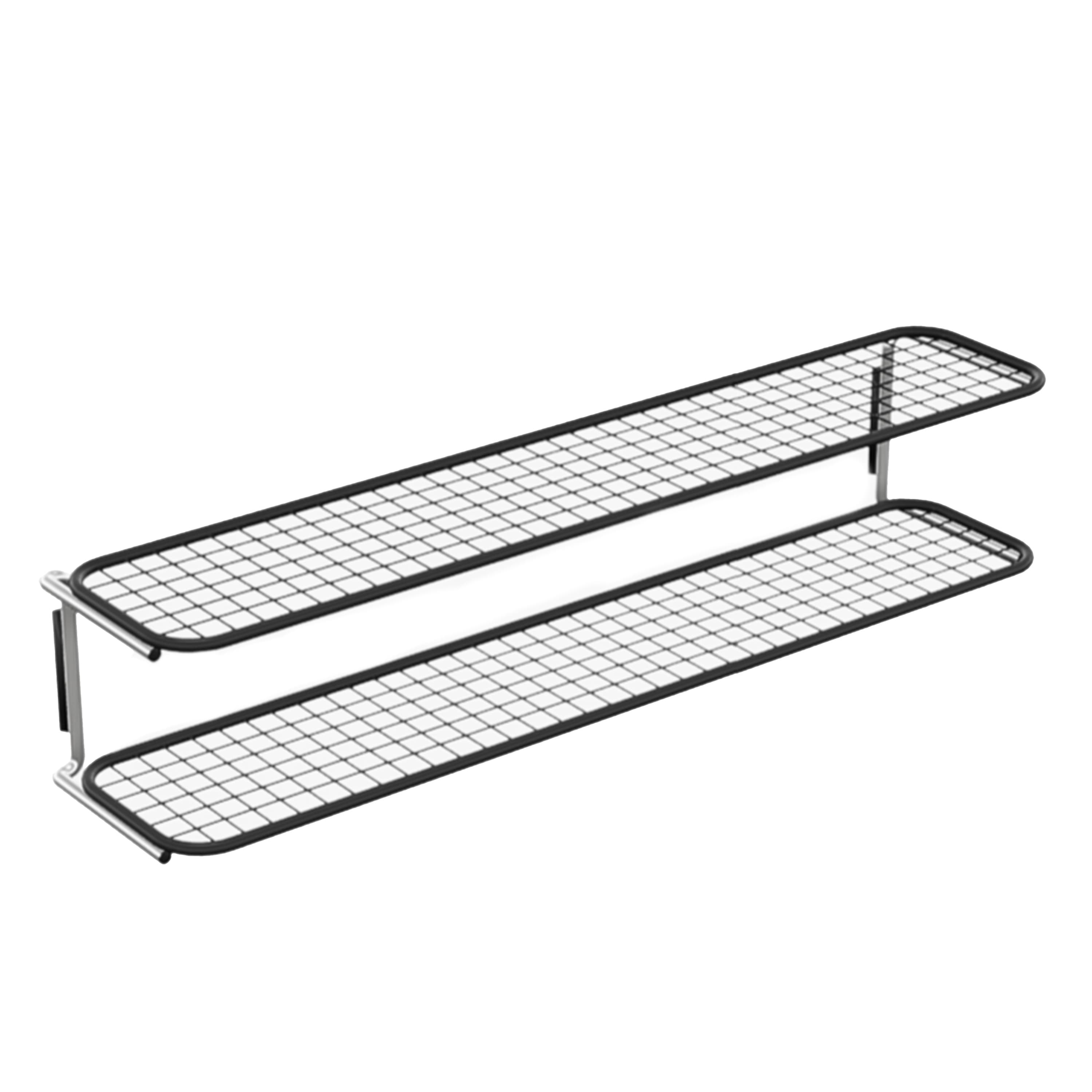 Classic Kenkähylly Tupla Musta/Kromi 120cm