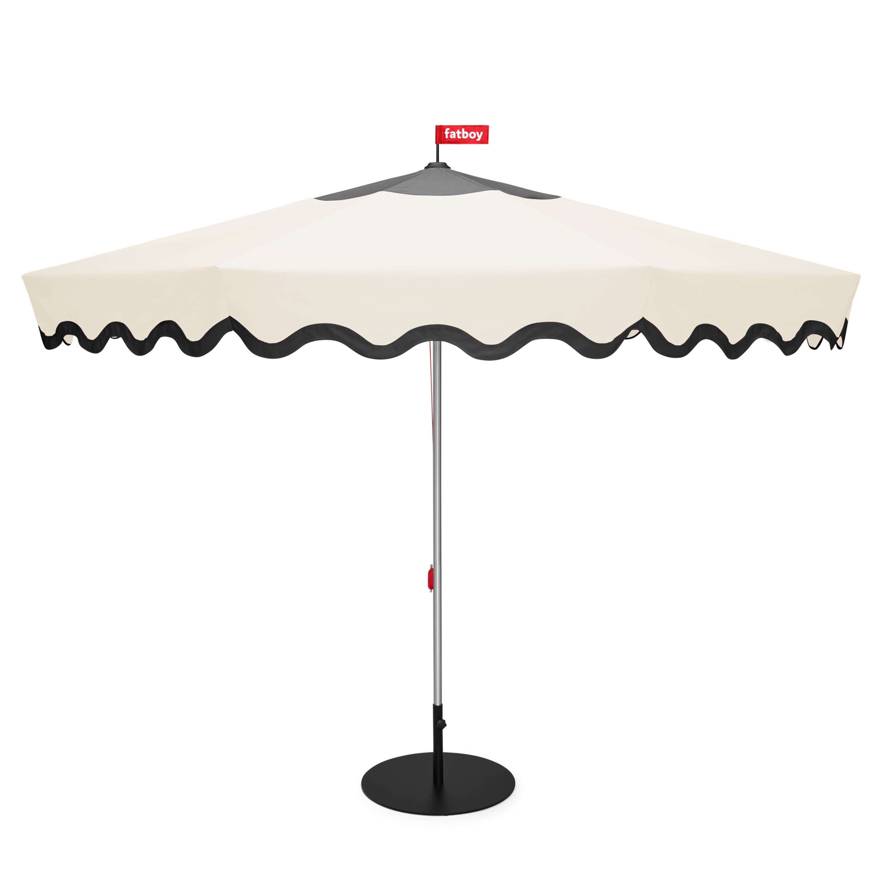 Pensol Aurinkovarjo sis. Jalusta Creme/Black Ø350
