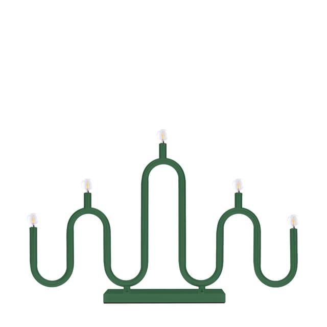 Noel Adventtikynttelikkö 5 Vihreä