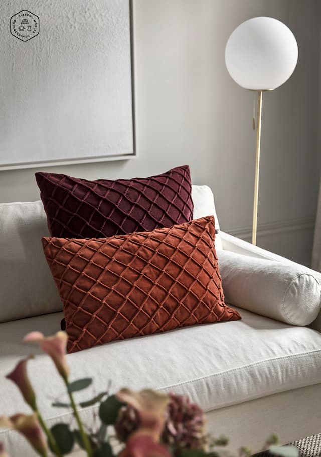 Deva Tyynynpäällinen Sametti Ruoste 40x60