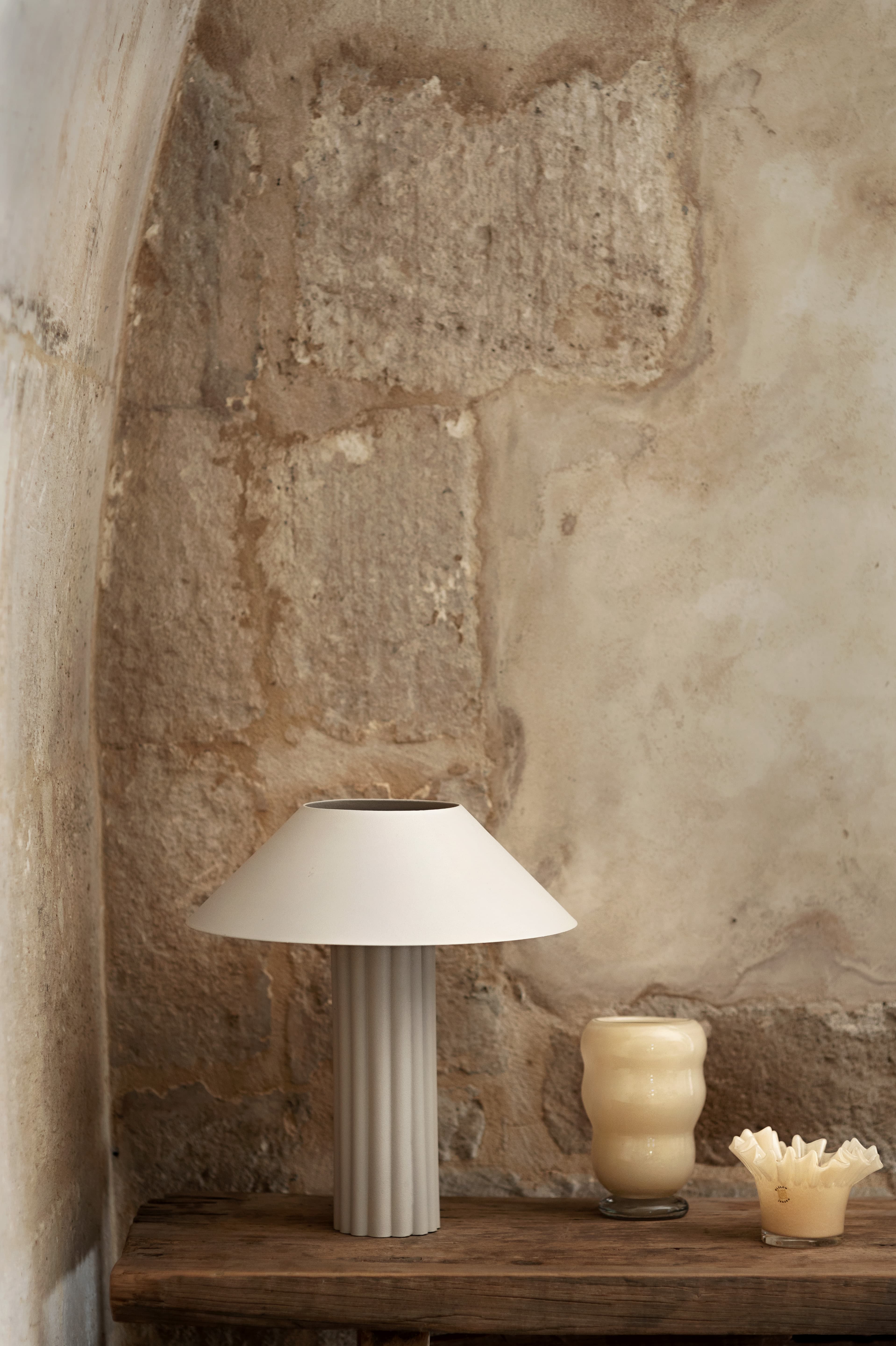 Lizette Pöytälamppu Beige 44 cm