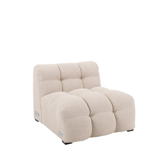Billie 1-istuttava Sivumoduuli Beige Bouclé 84cm