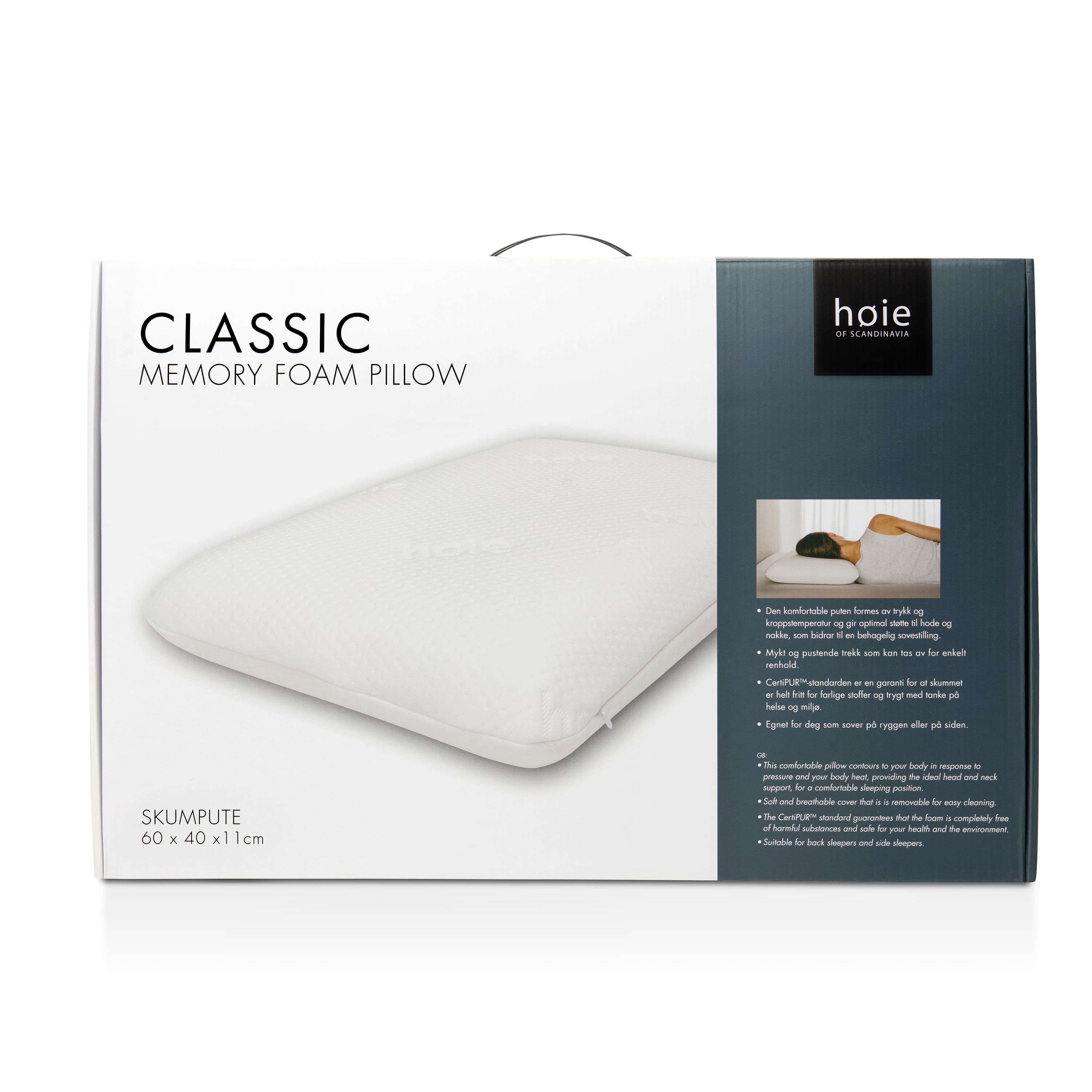 Classic Memory Foam Tyyny 40x60