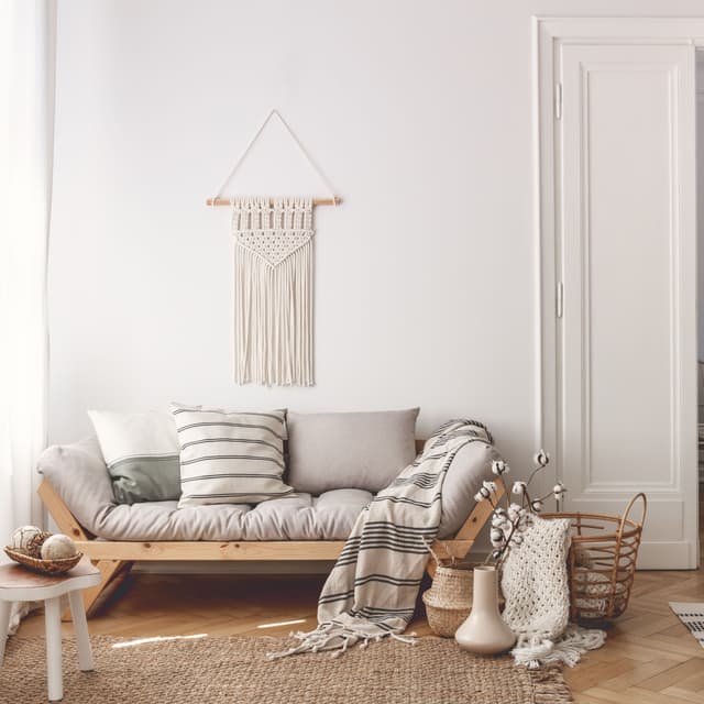 Bebop Sohvasänky Luonnollinen/Valkoinen 174 cm