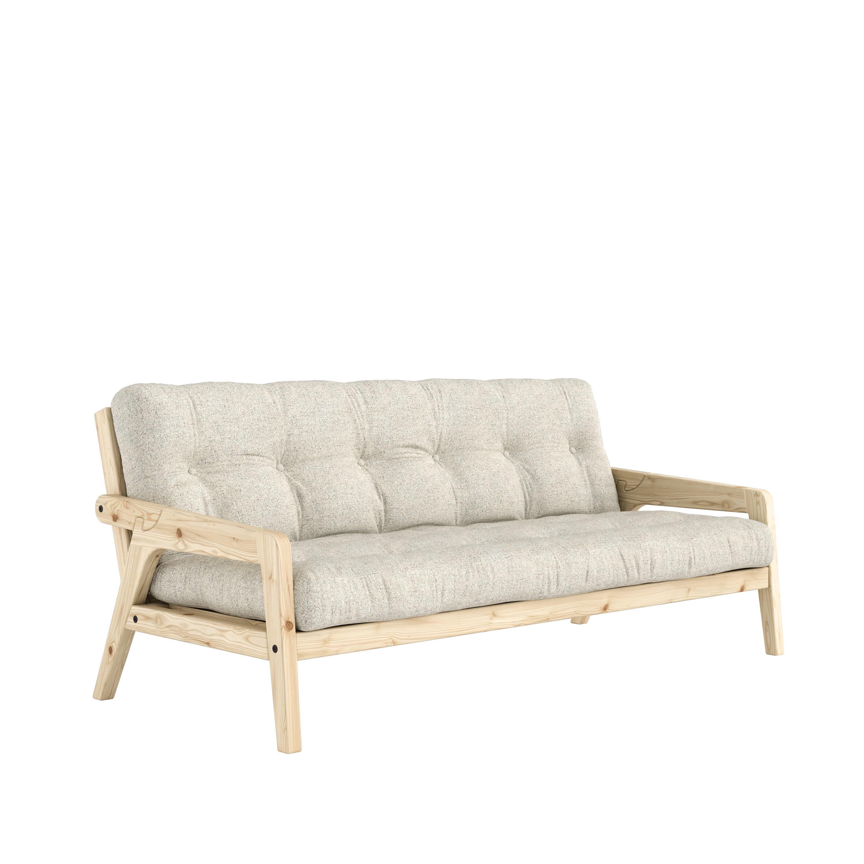 Grab Vuodesohva Clear Lacquered/Soft Chalk 204cm