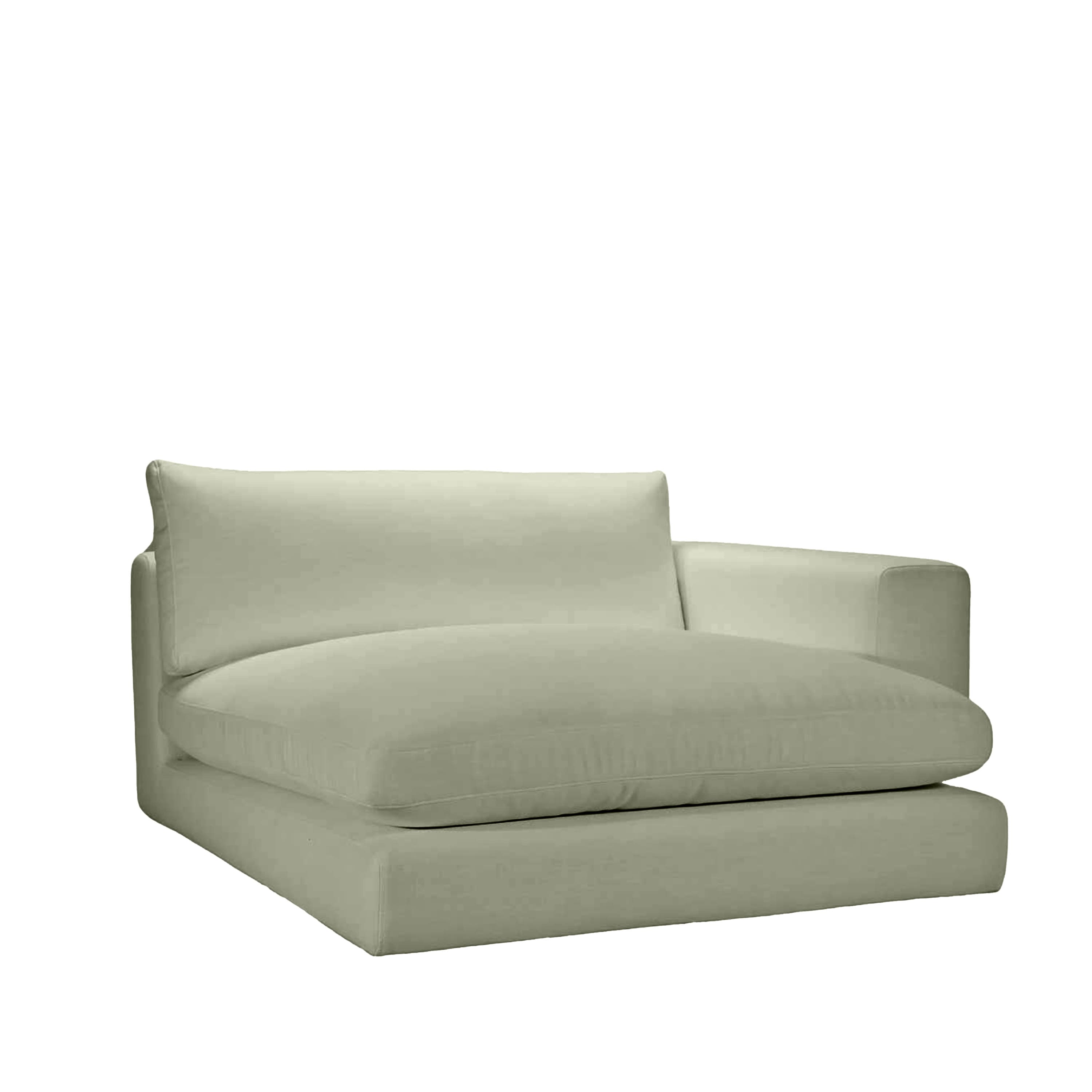 Capri 1,5-istuttava divaanimoduuli oikea käsinoja Green 142x155