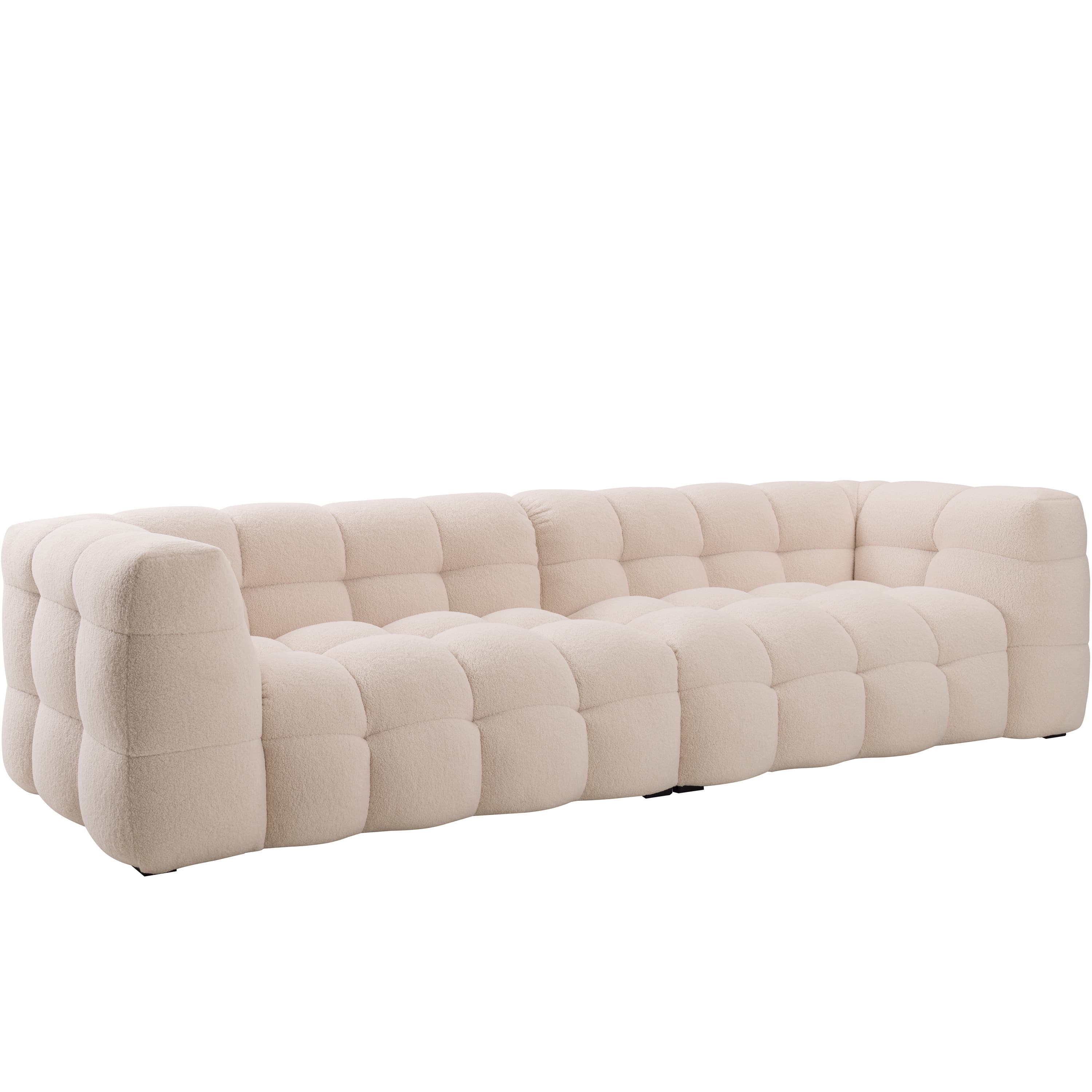 Billie 4-istuttava Sohva Creme Teddy