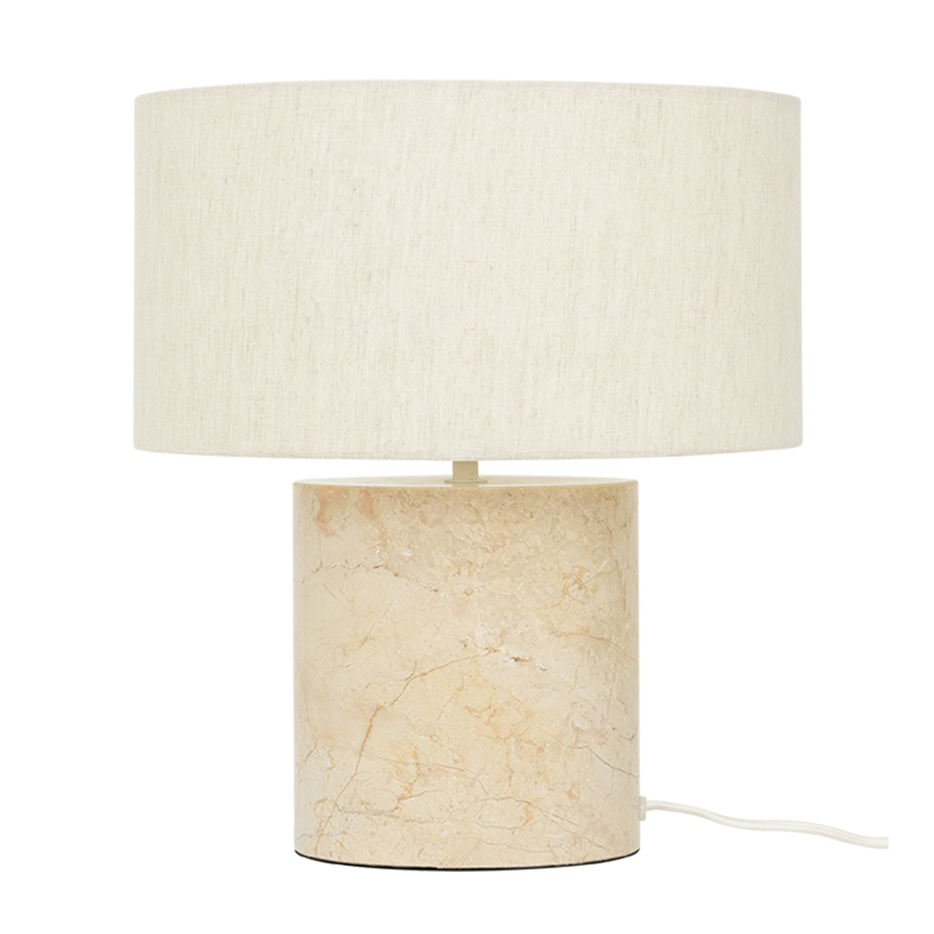 Tyra pöytävalaisin marmori/beige 35cm
