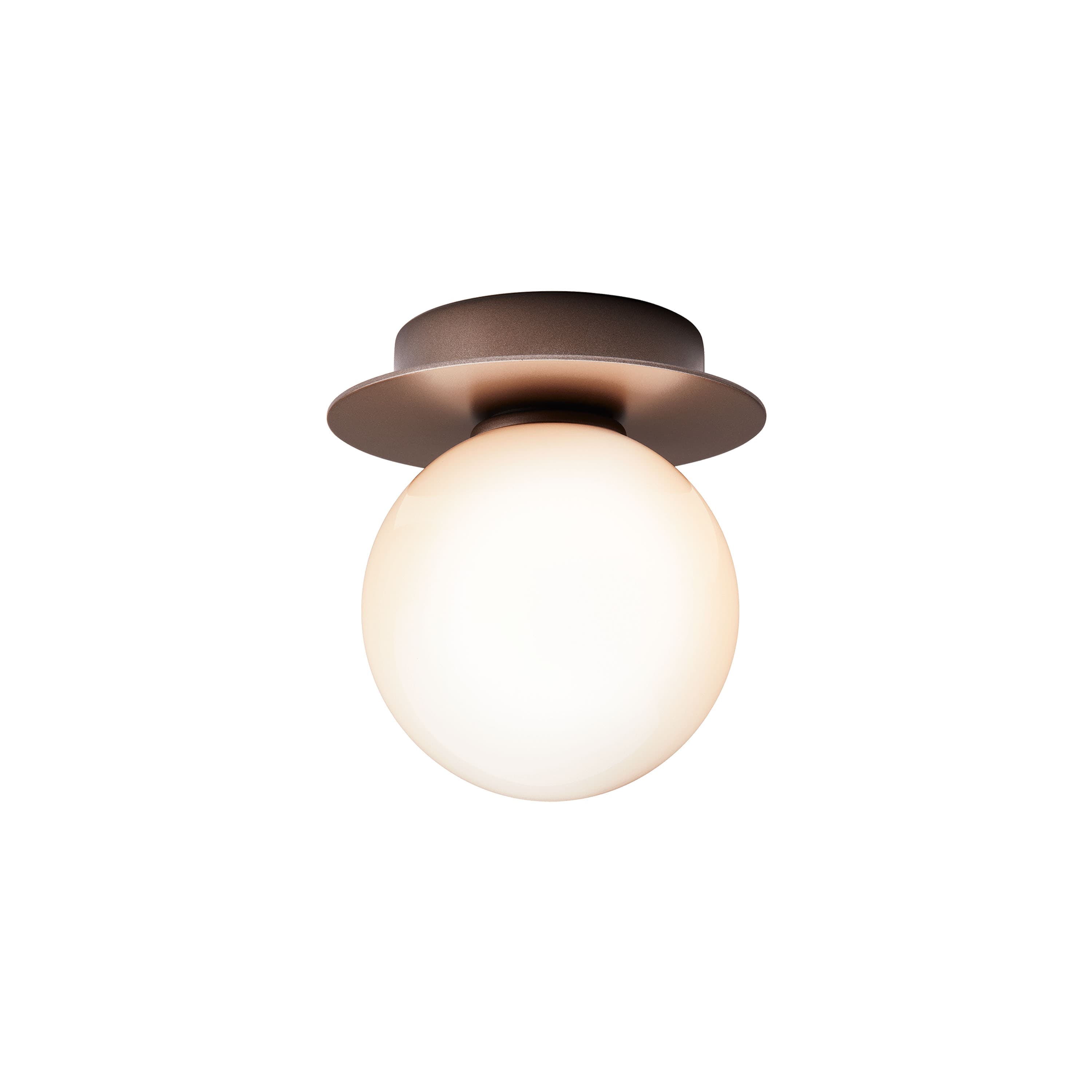 Liila 1 seinä-/kattovalaisin Dark Bronze/Opal Small