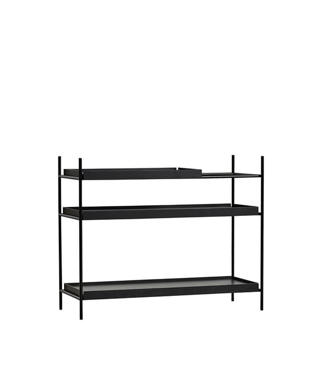Tray Hylly Musta 81cm