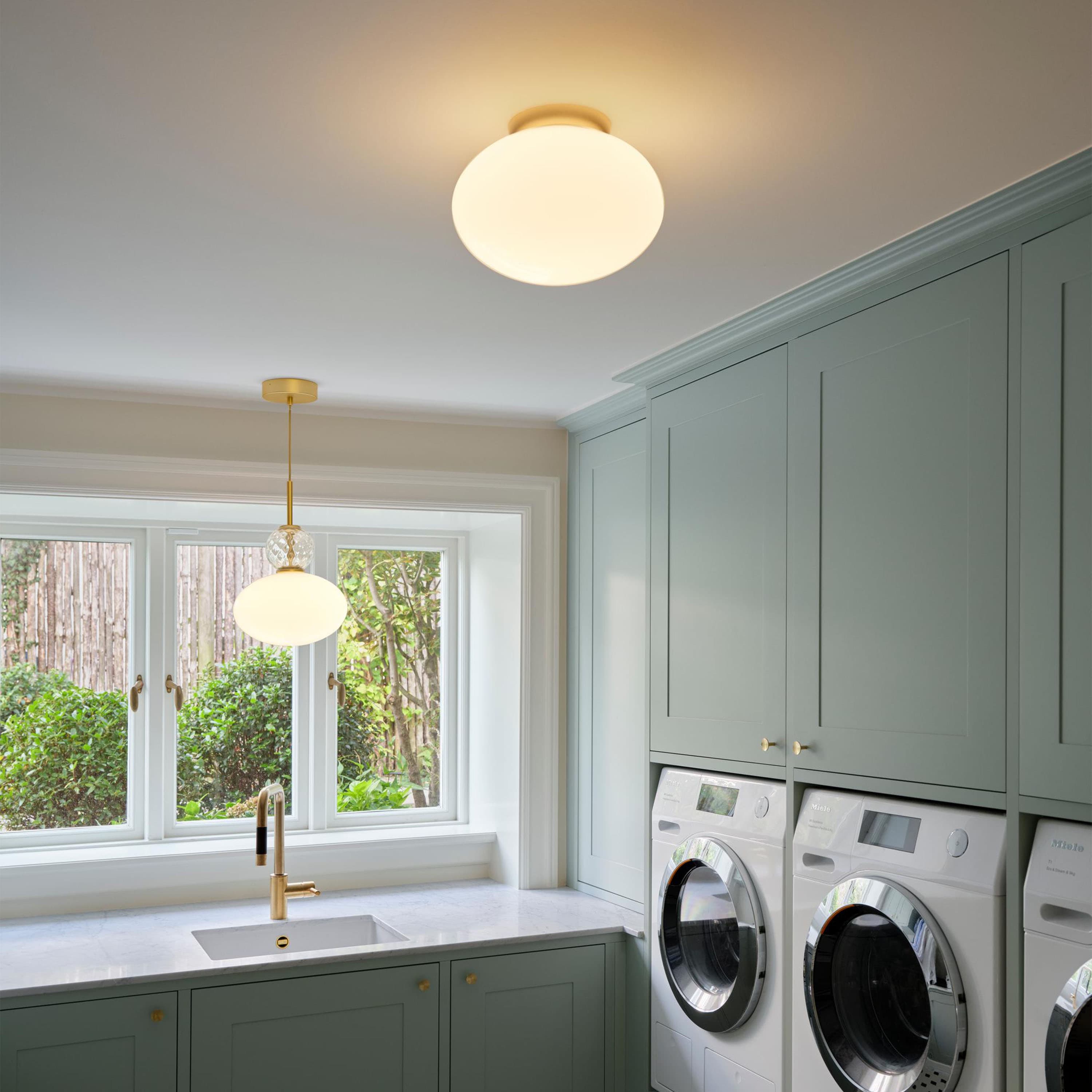 Rizzatto 32 kattovalaisin Satin Brass/Opal