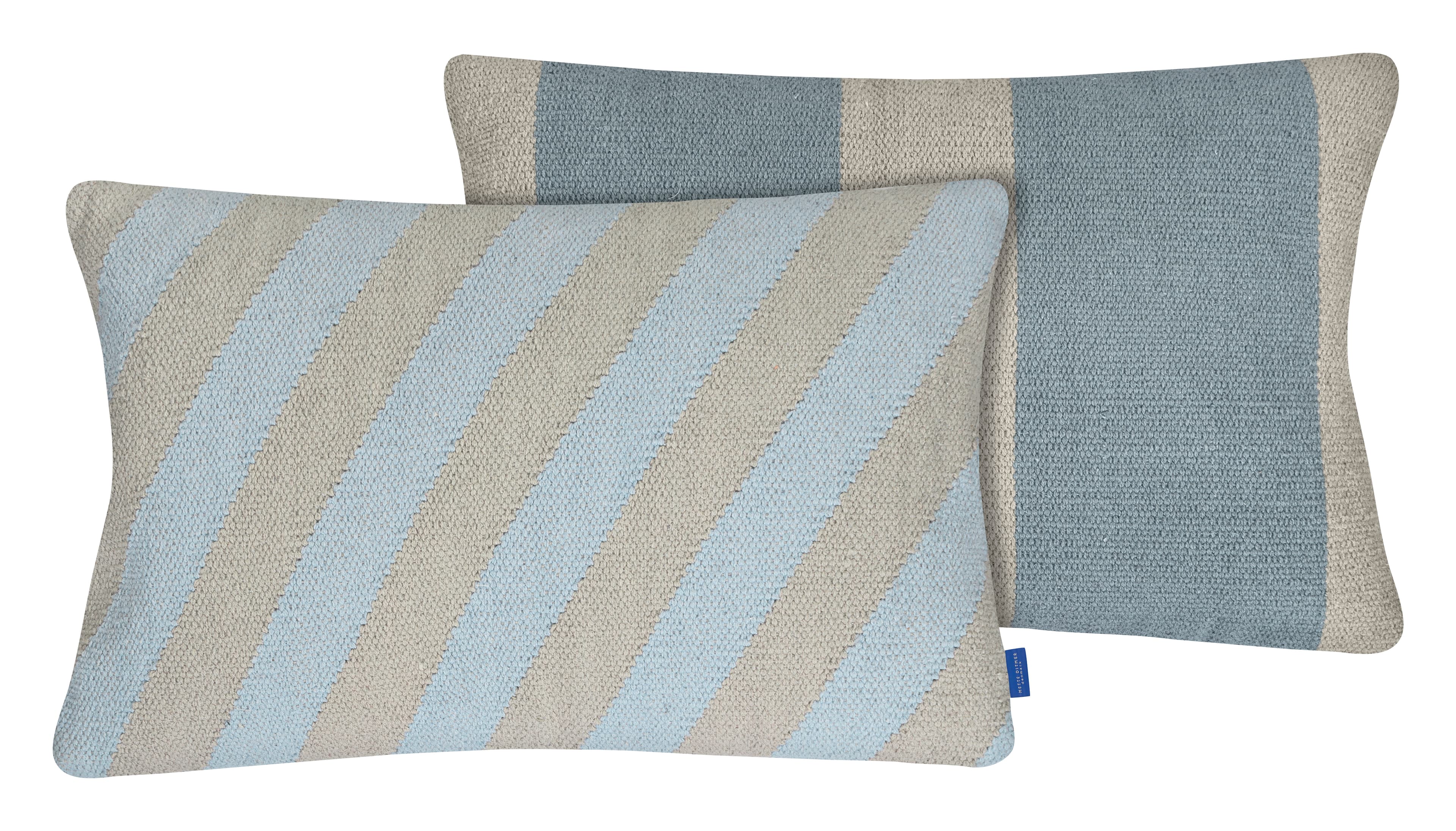 Across Kelim tyynynpäällinen light blue 40x60