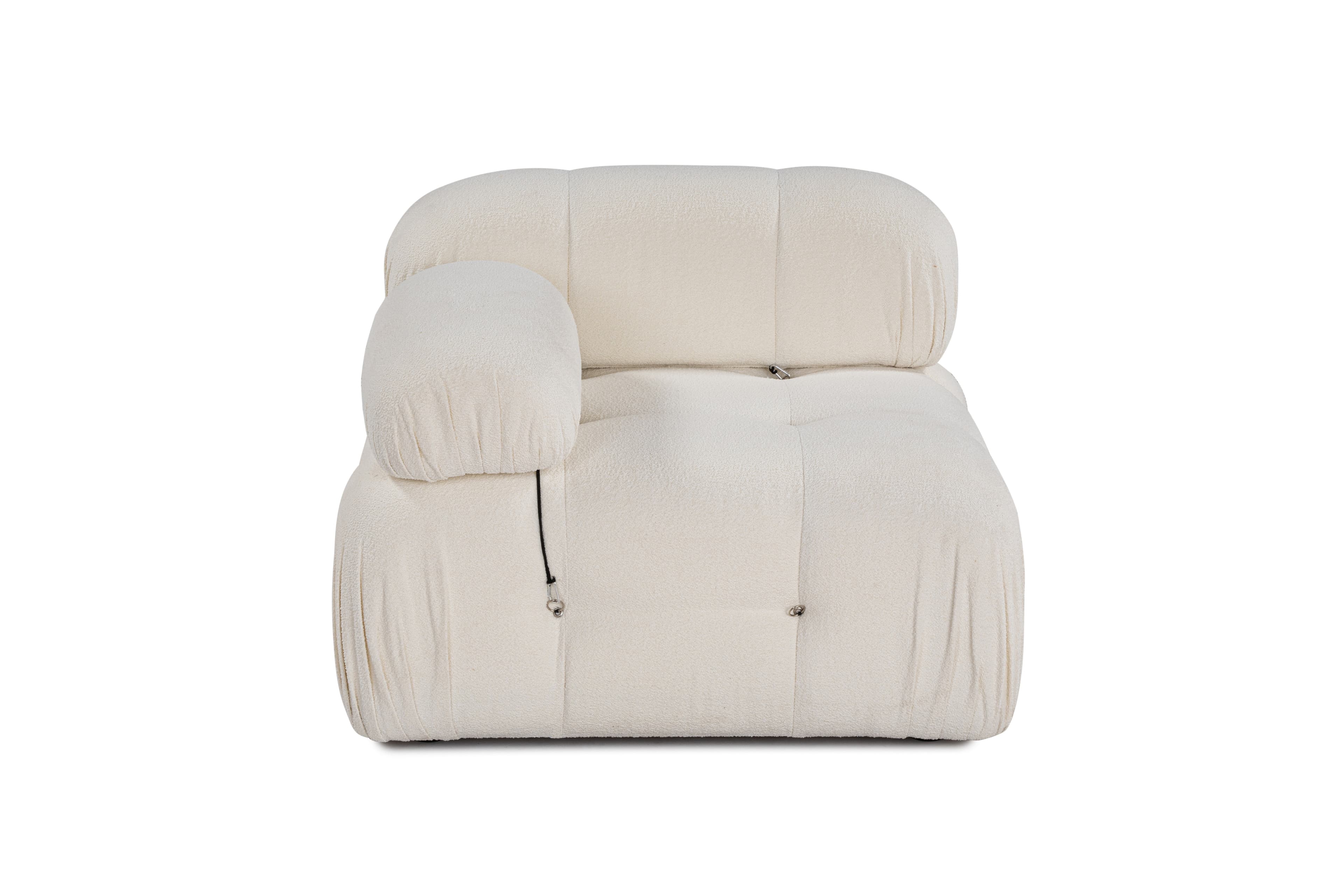 Blanca Vasen Moduuli White Bouclé