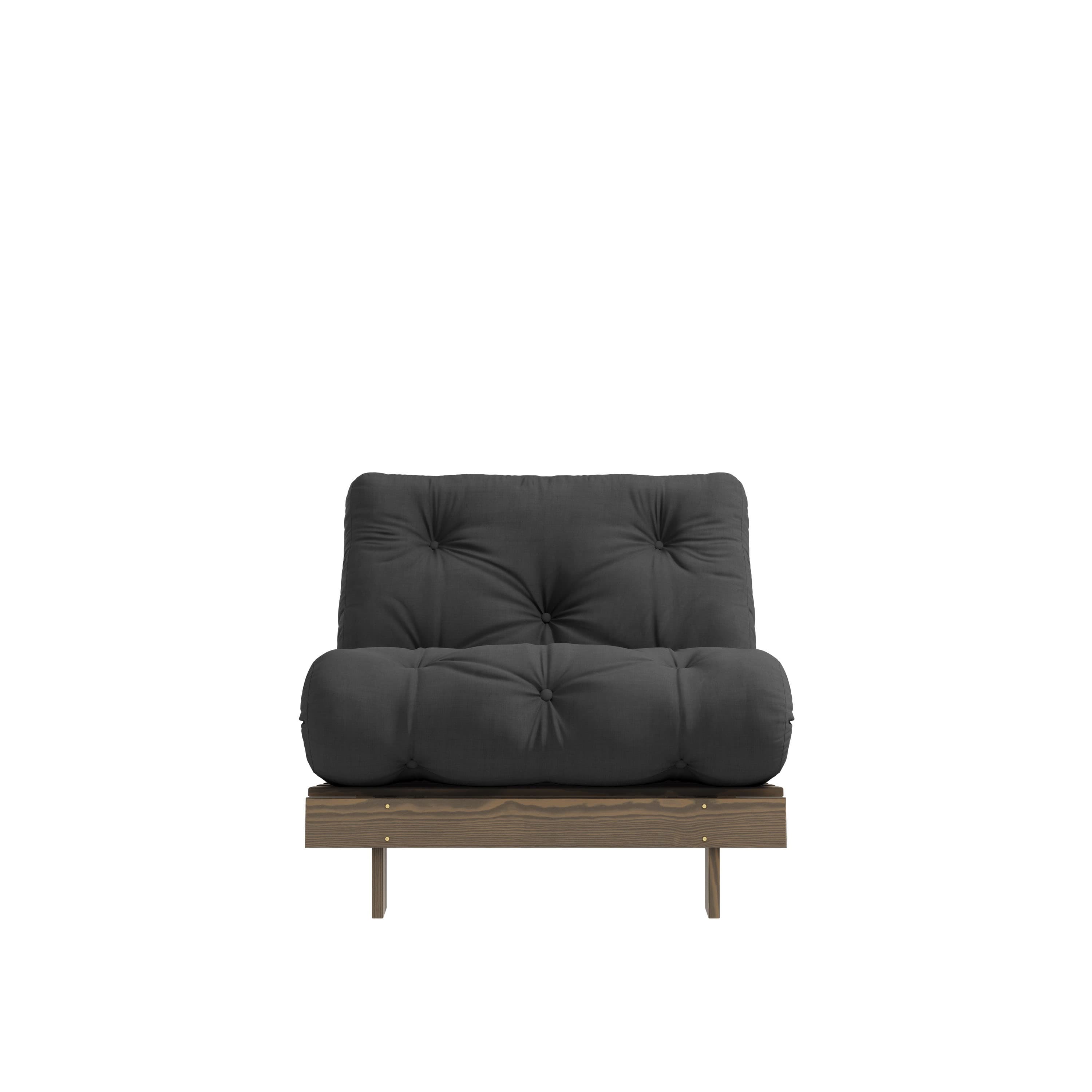 Roots Nojatuoli Ruskea/Dark Grey 90cm