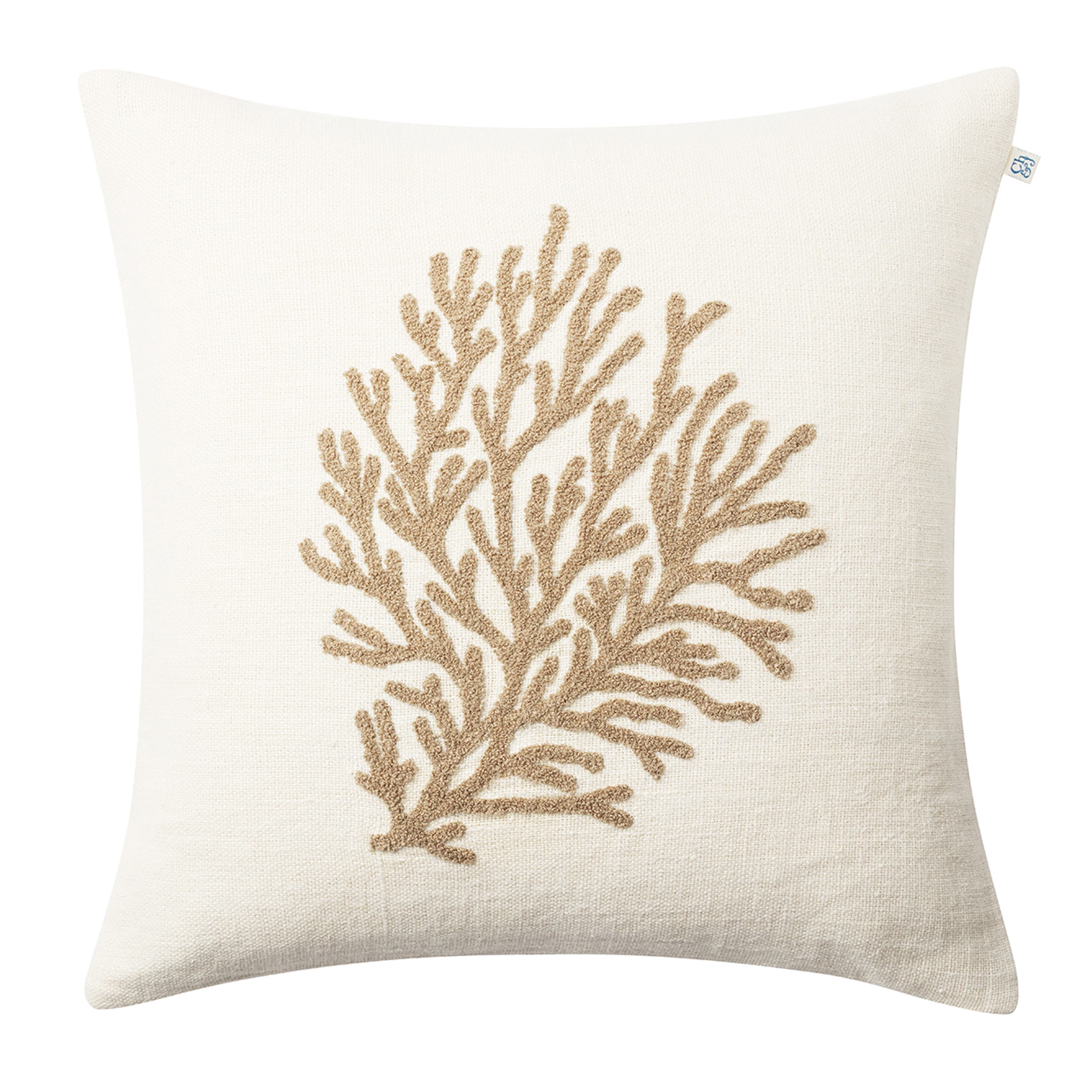 Coral Pellava Tyynynpäällinen Khaki 50x50