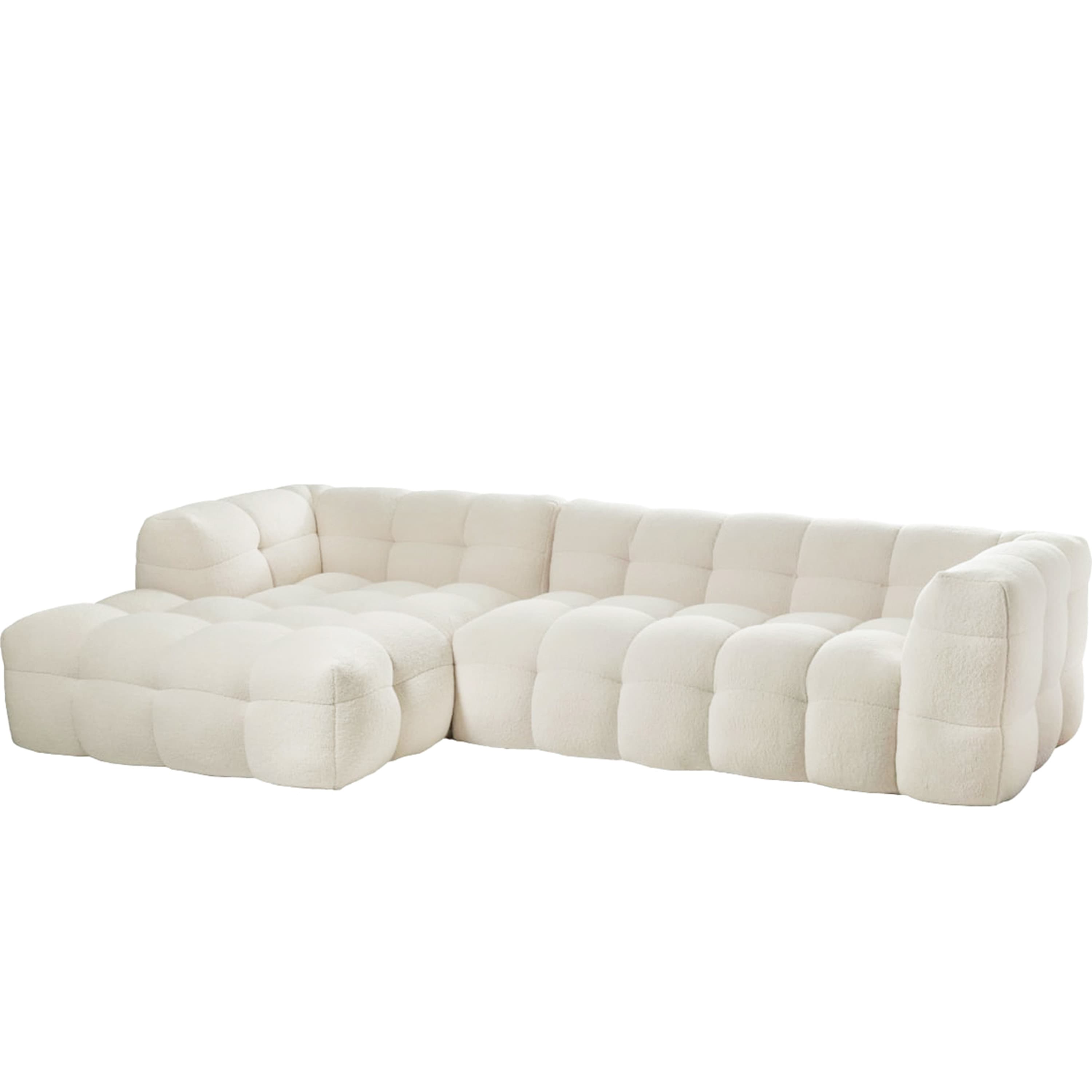 Billie Divaanisohva Vasen Creme Teddy
