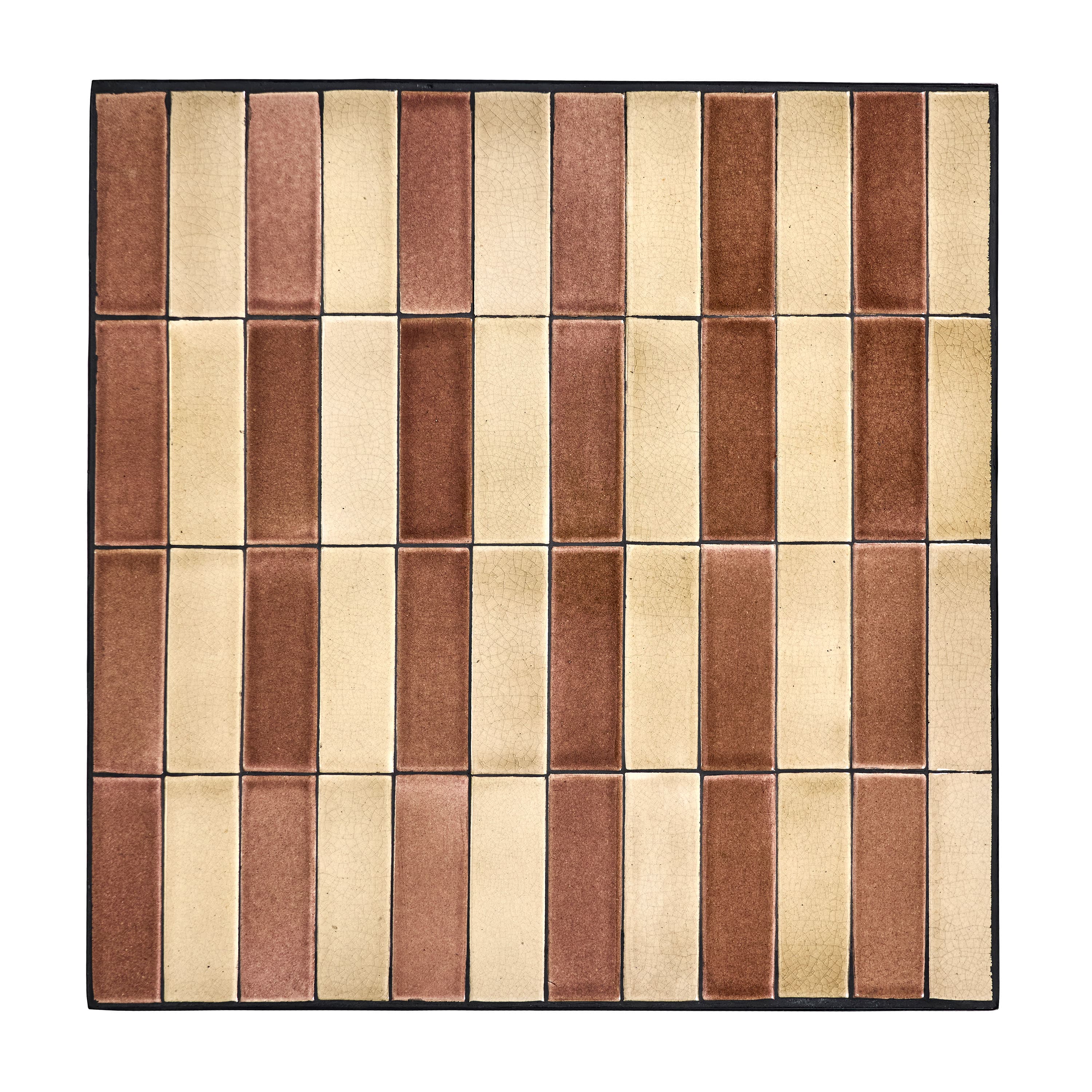 Stripe Ruokapöytä Dusty rose/Beige 62x62
