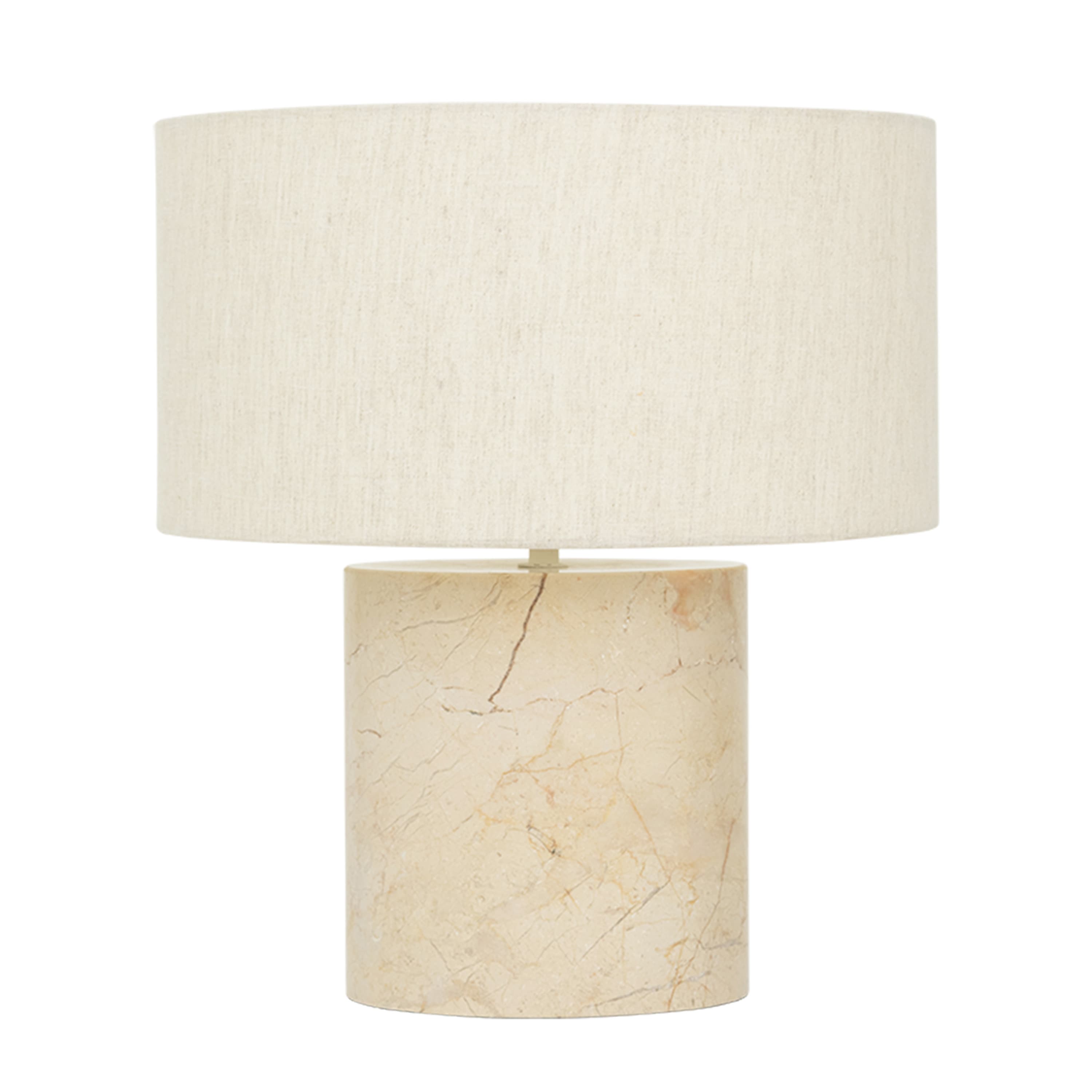 Tyra pöytävalaisin marmori/beige 35cm