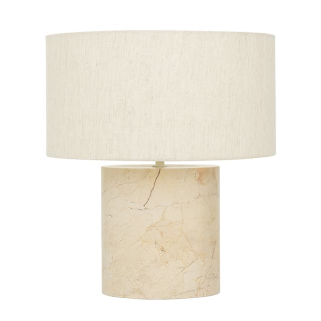 Tyra pöytävalaisin marmori/beige 35cm