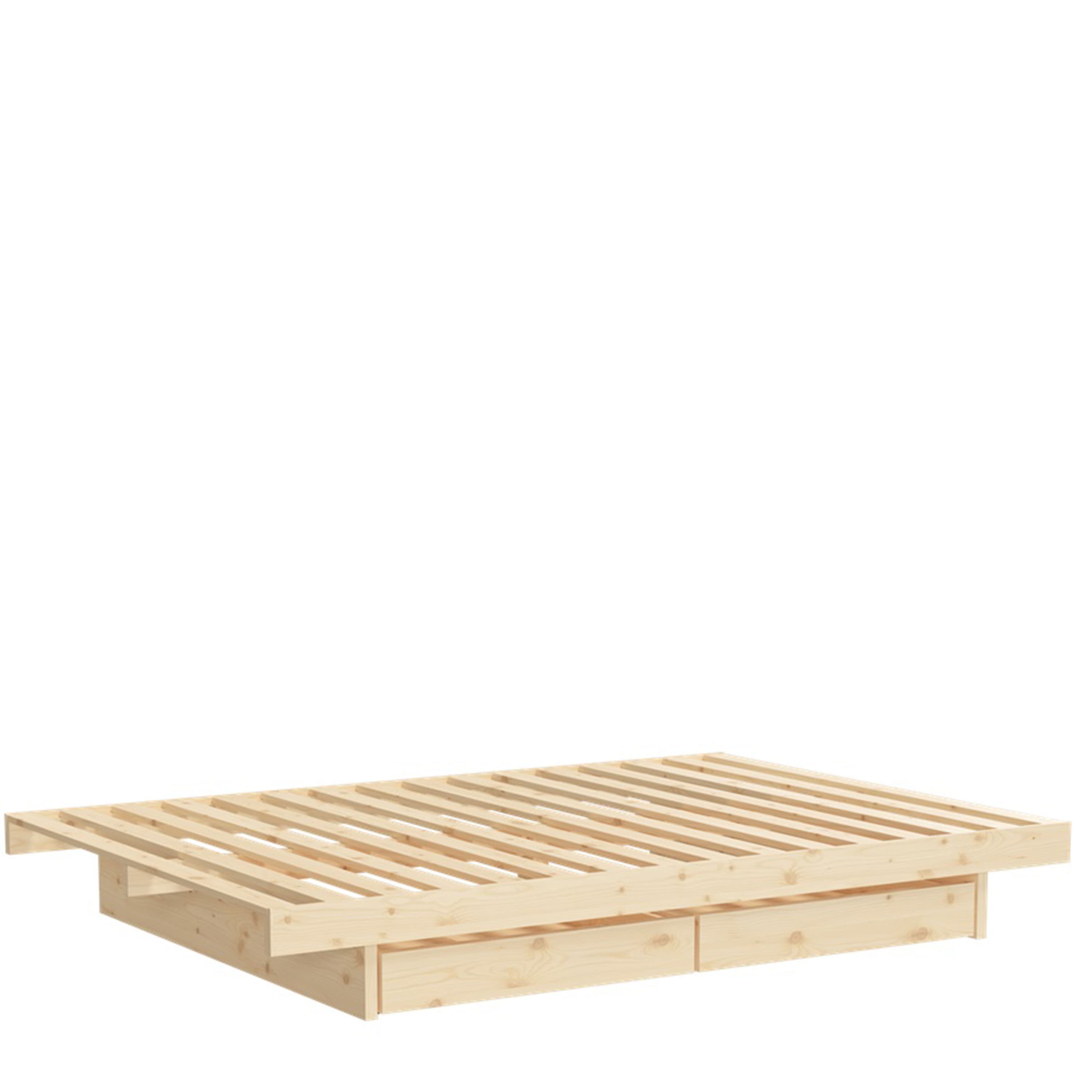 Kanso Sänkyrunko Sisältäen 2 Laatikkoa 180cm